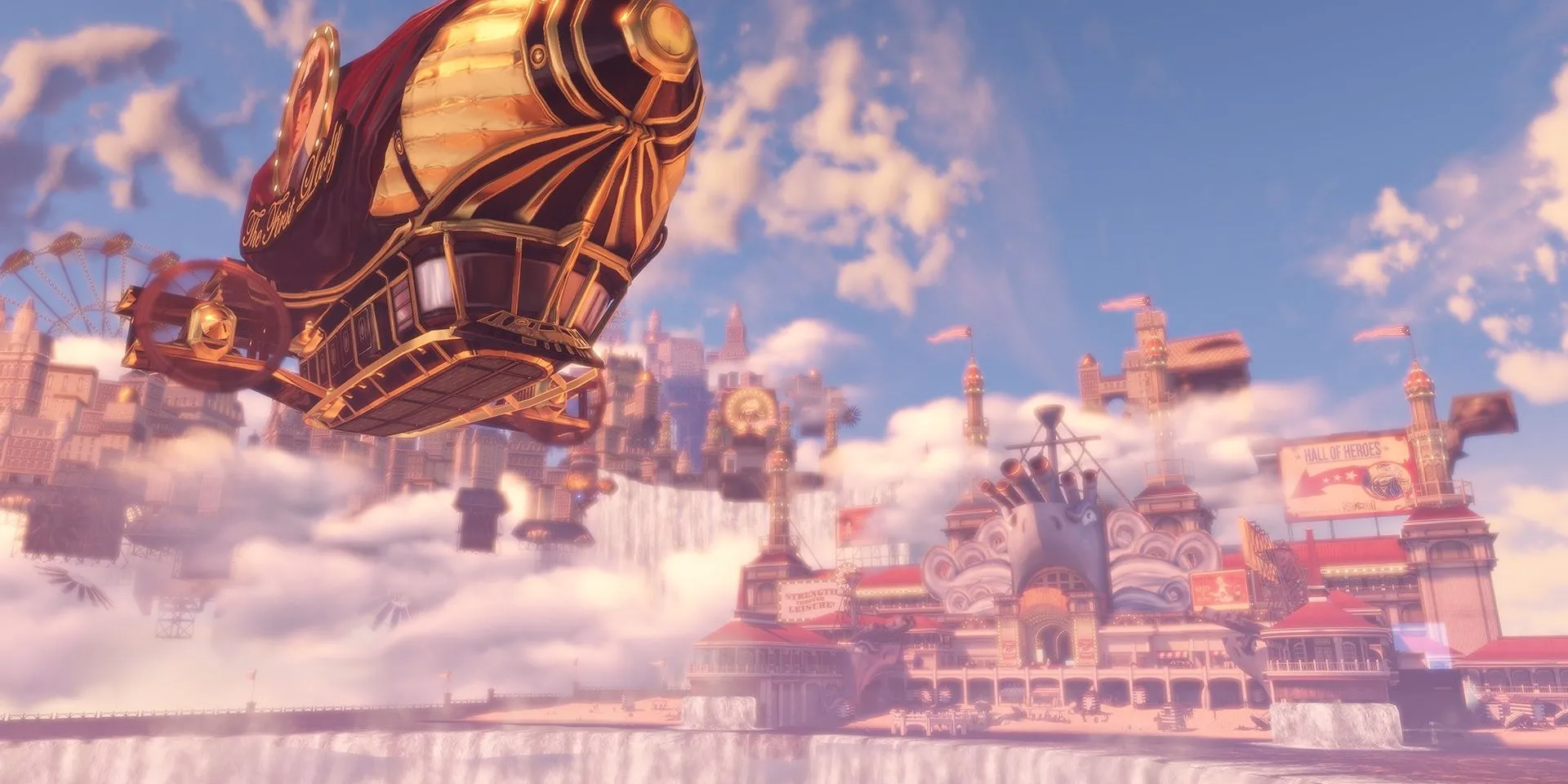 Bến cảng Tàu Chiến (Battleship Bay), một địa điểm ấn tượng tại Columbia trong BioShock Infinite
