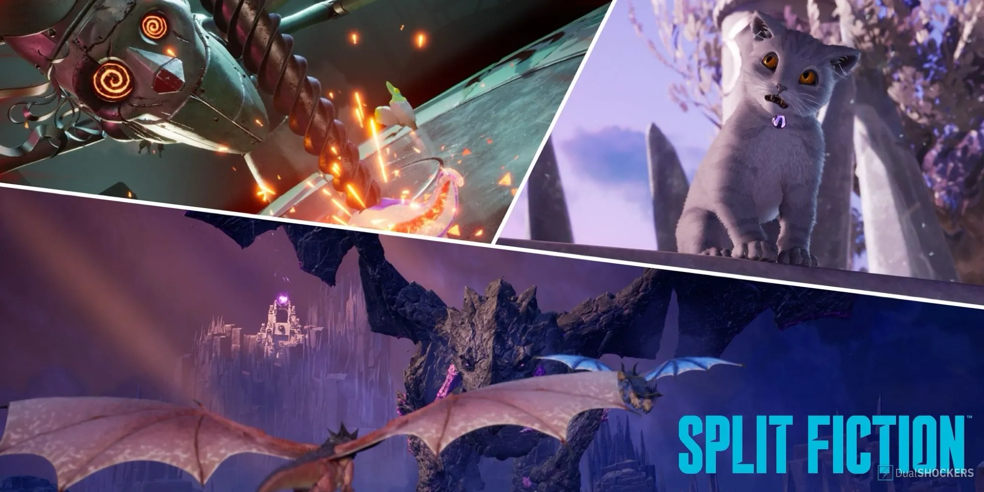 Một trận chiến boss hoành tráng trong game co-op Split Fiction