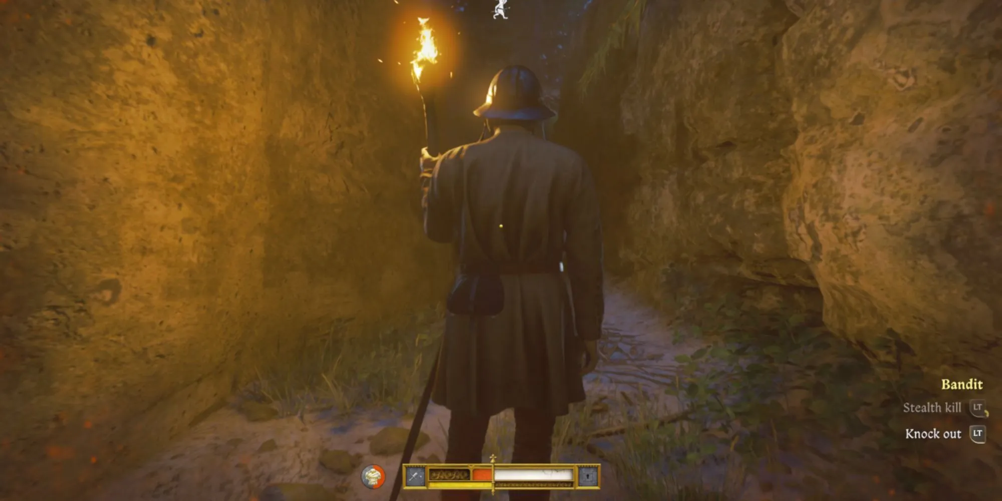 Nhân vật Henry cố gắng ẩn mình trong Kingdom Come Deliverance 2 với hệ thống stealth khó chịu