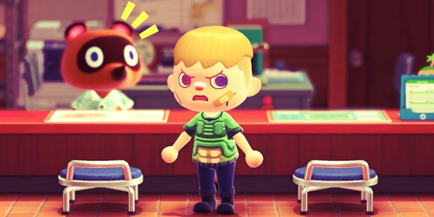 Game thủ Animal Crossing mặt tức giận khi cãi nhau với cư dân đảo