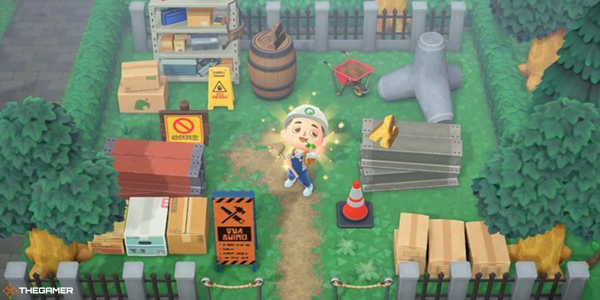Khu vực xây dựng gần sân bay trên đảo Animal Crossing New Horizons