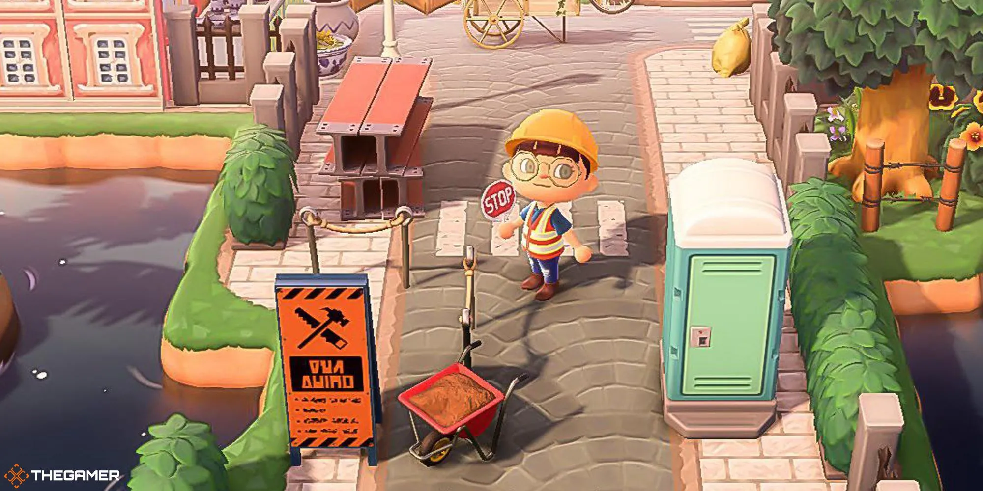 Lối vào đảo Animal Crossing New Horizons đang xây dựng bị lệch một ô