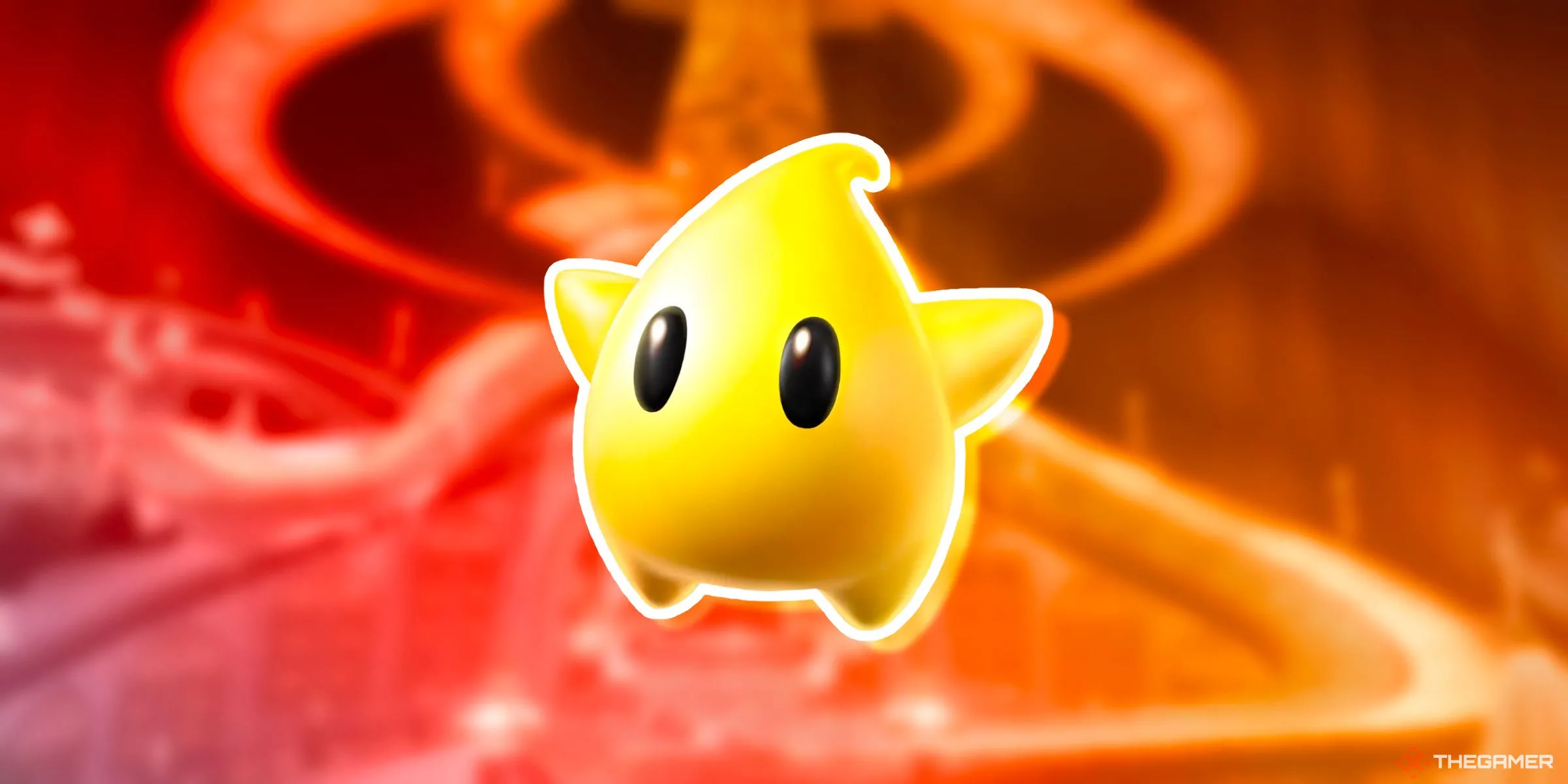 Một Luma màu vàng trên đường đua Starview Peak, biểu tượng của series Super Mario Galaxy