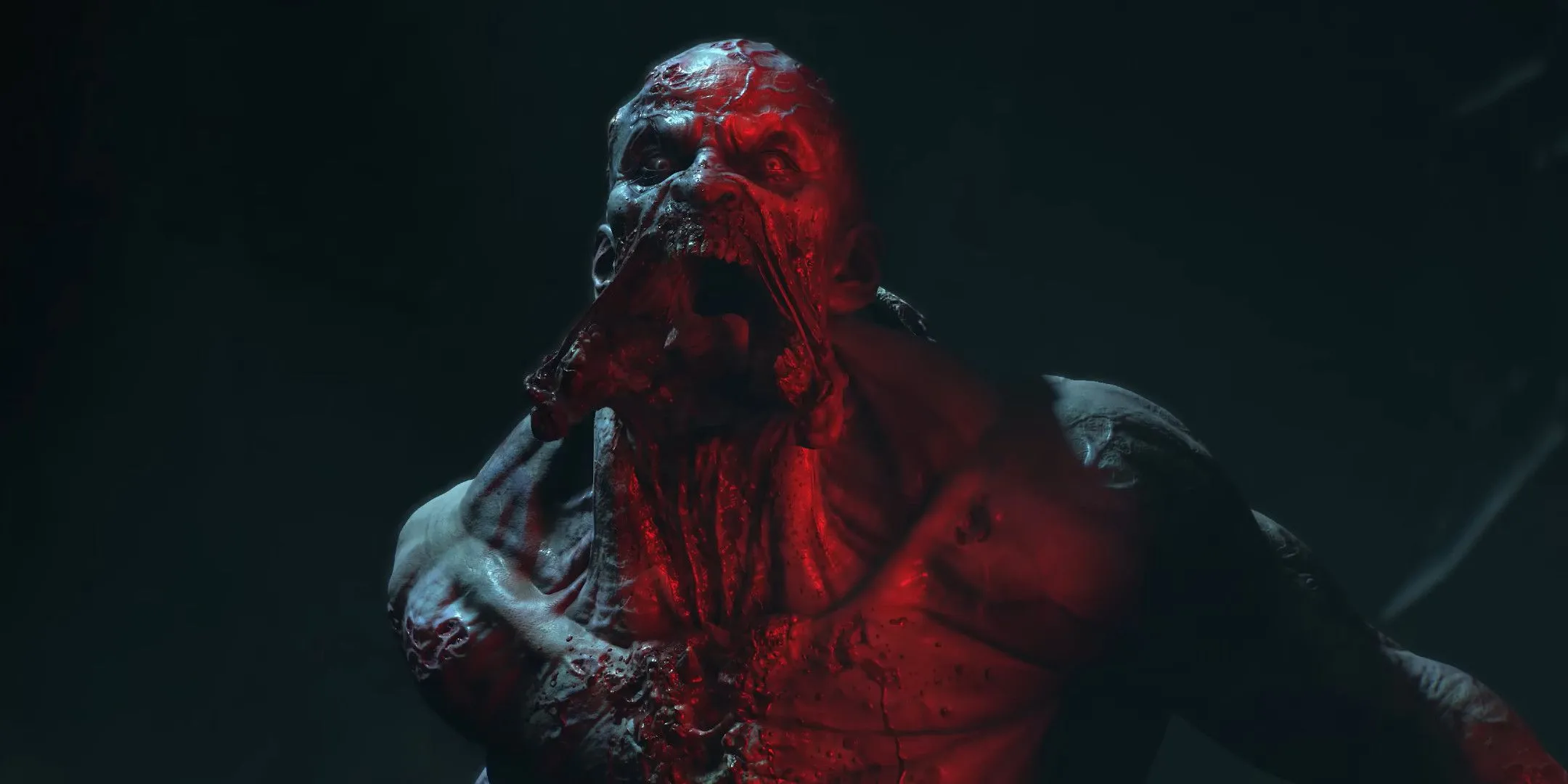 Một zombie trong ánh sáng đỏ trong Dying Light