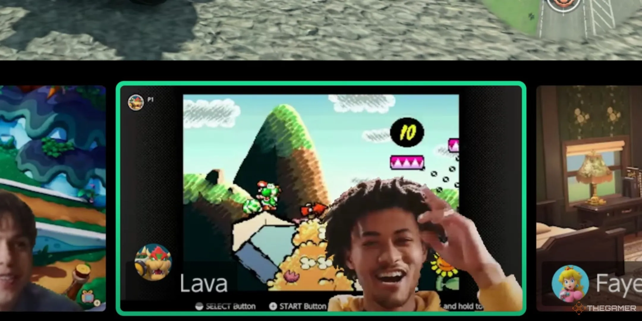 Người dùng sử dụng tính năng chat video trong GameChat trên Nintendo Switch 2.