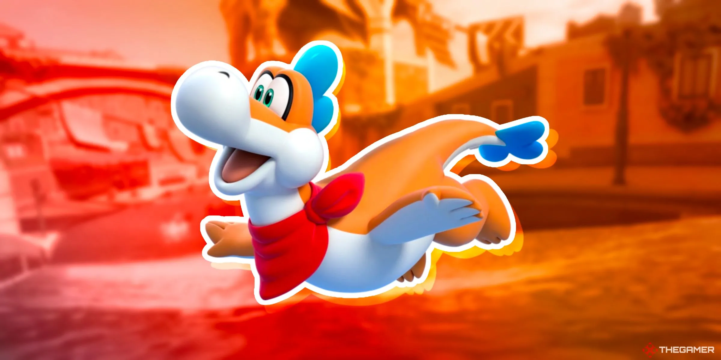 Plessie lướt trên đường đua Salty Salty Speedway trong Mario Kart World, minh họa tiềm năng làm tay đua