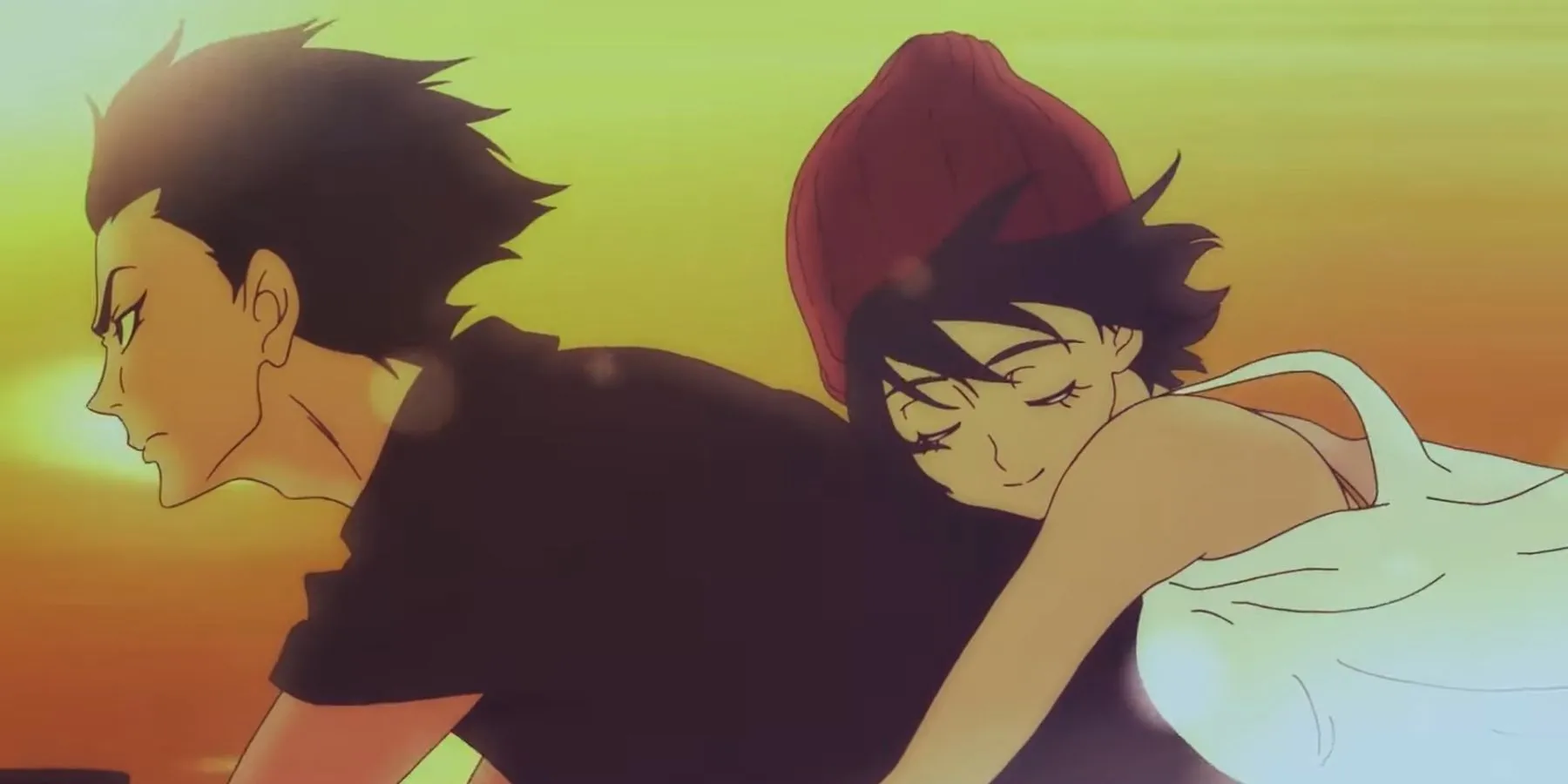 Akira Fudou và Miki Makimura trong một cảnh đáng nhớ của Devilman Crybaby