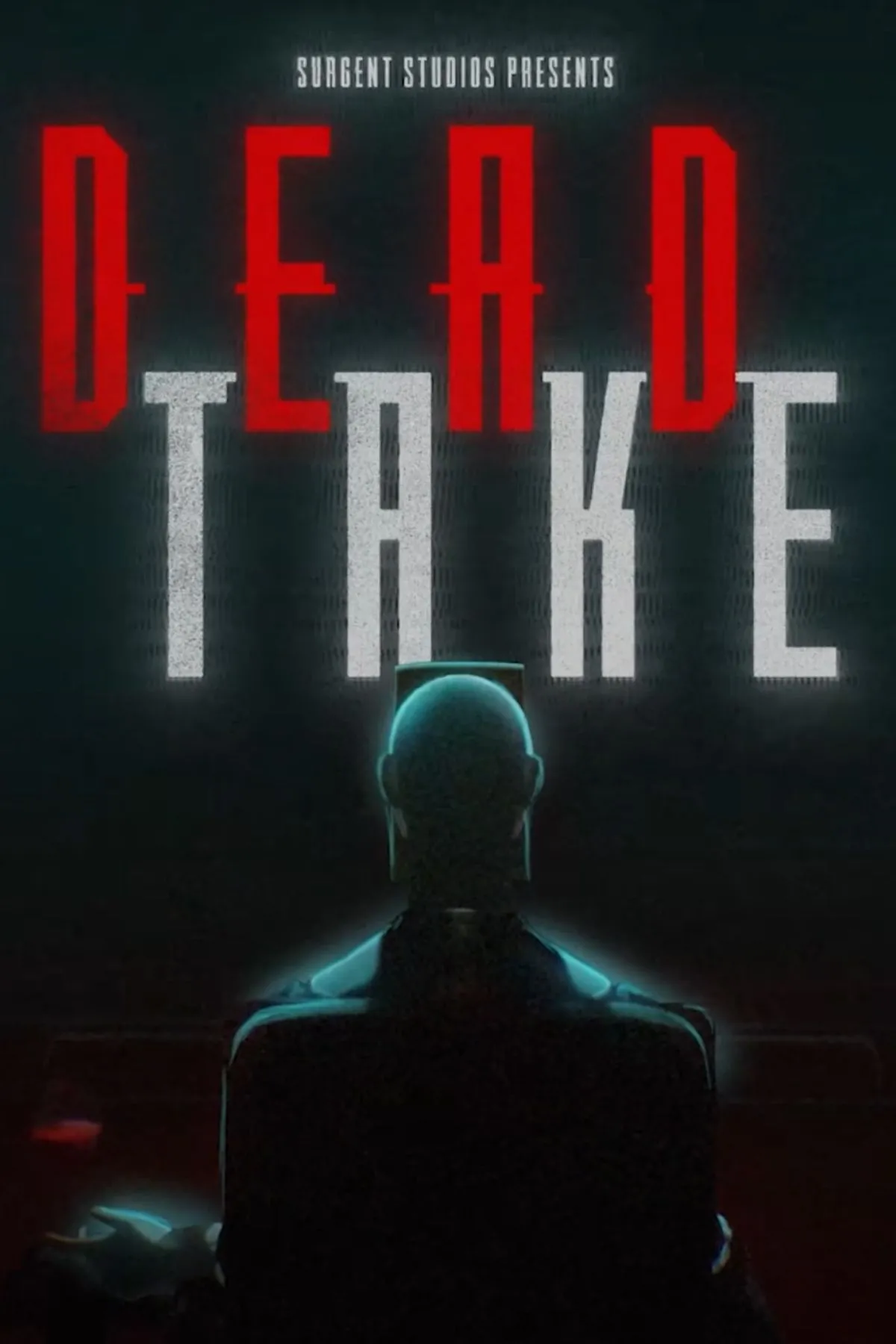 Ảnh bìa chính thức của game kinh dị tâm lý Dead Take, thể hiện không khí u ám của trò chơi