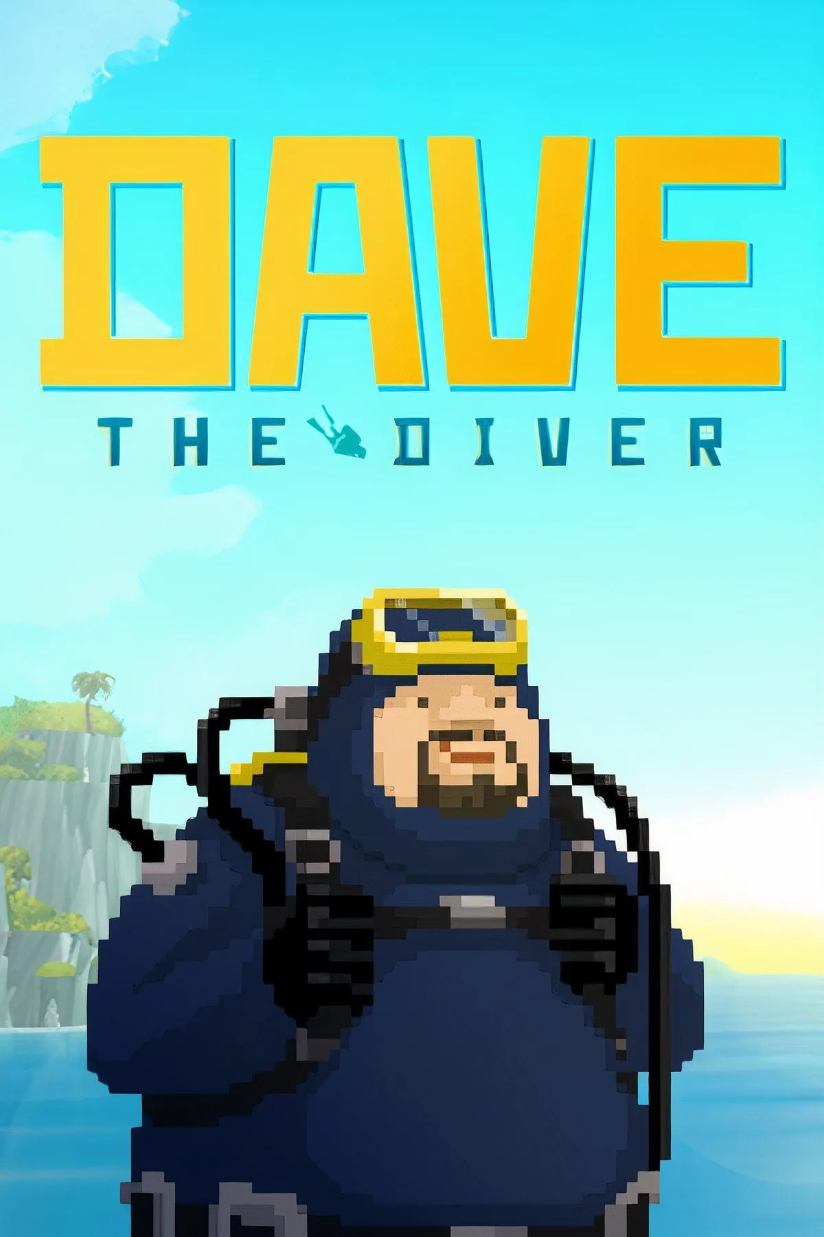 Ảnh bìa game Dave the Diver, nhân vật chính Dave lặn dưới biển sâu đầy màu sắc