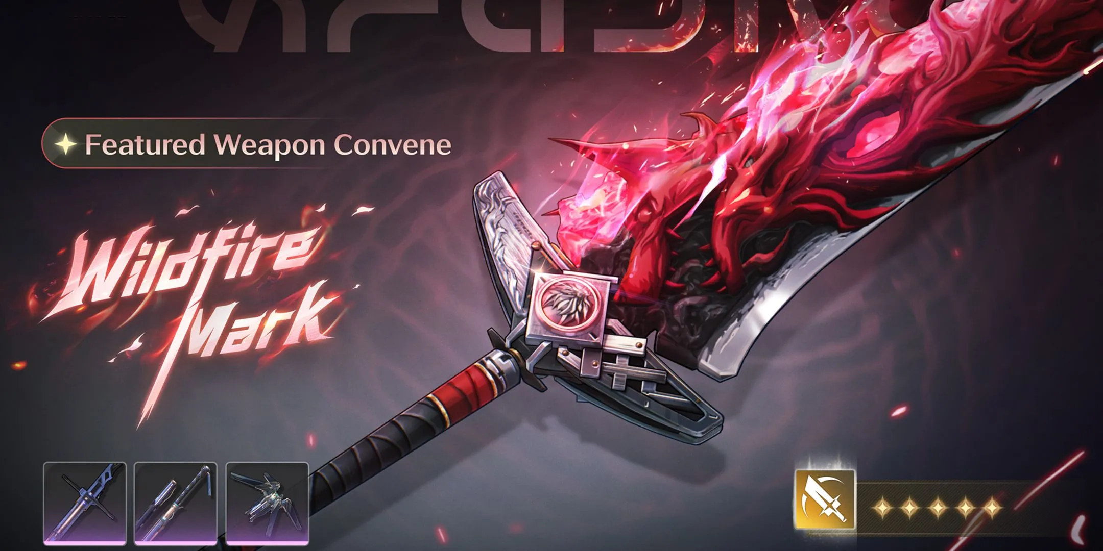 Banner vũ khí Wildfire Mark đi kèm Lupa trong Wuthering Waves 2.4