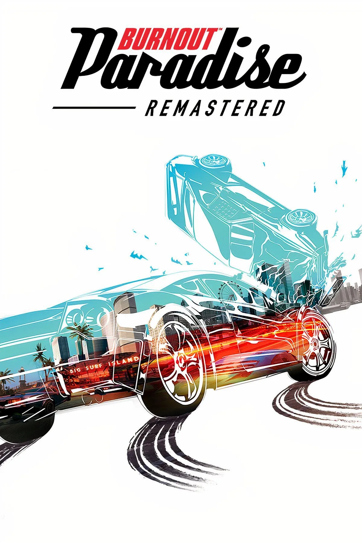 Bìa game Burnout Paradise, biểu tượng của dòng game đua xe arcade đầy phấn khích