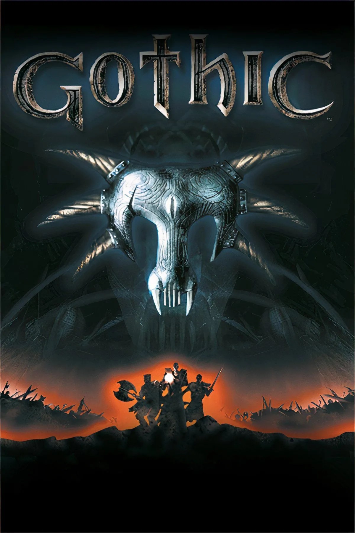 Bìa game Gothic, một tựa game RPG cổ điển với bối cảnh nhà tù khắc nghiệt và lối chơi sinh tồn độc đáo.