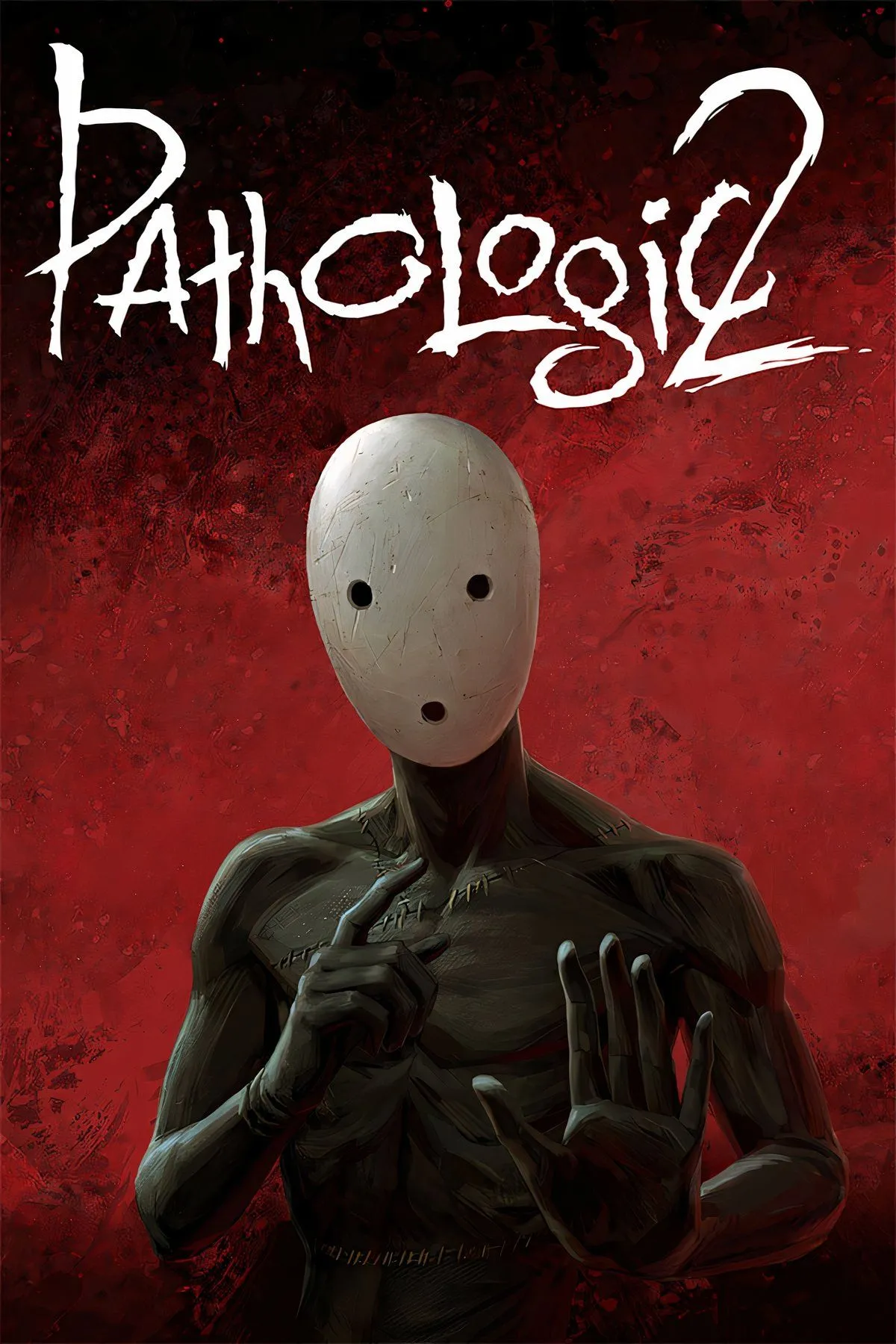 Bìa game Pathologic 2 với nhân vật Haruspex đứng giữa thị trấn bị dịch bệnh hoành hành