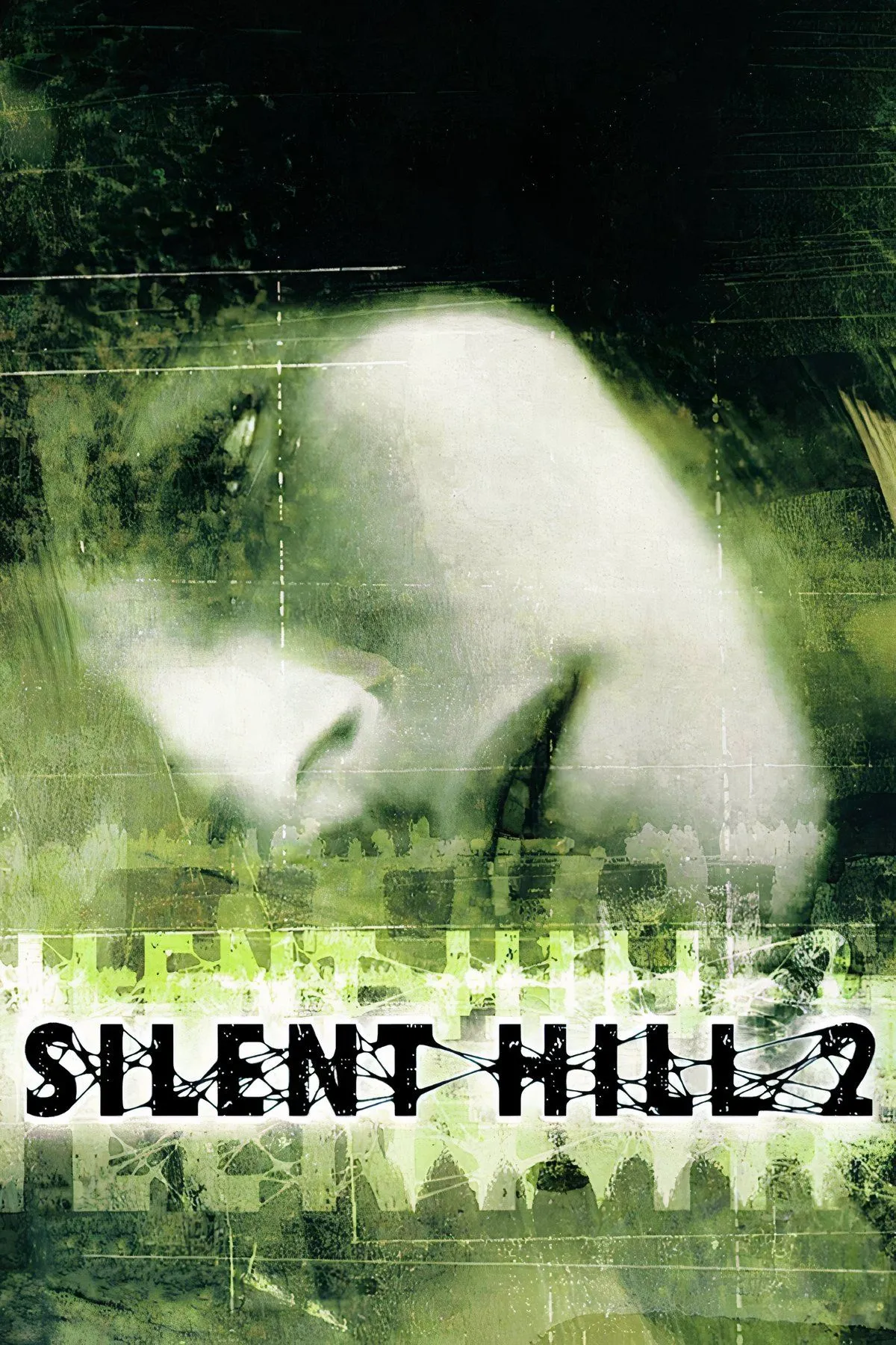 Bìa game Silent Hill 2 với James Sunderland và thị trấn Silent Hill chìm trong sương mù