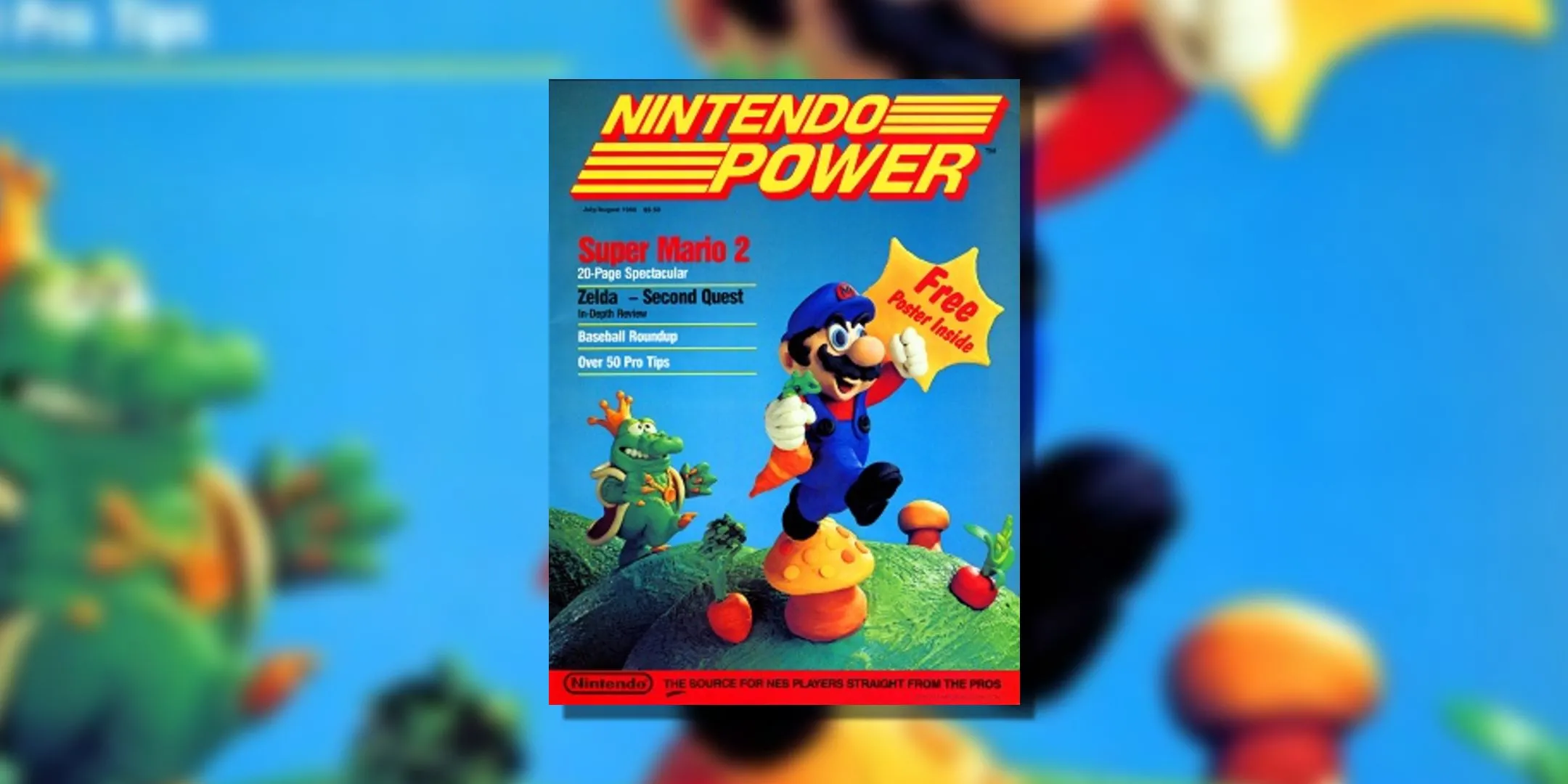 Bìa số đầu tiên của tạp chí Nintendo Power, phiên bản #1 ra mắt năm 1988