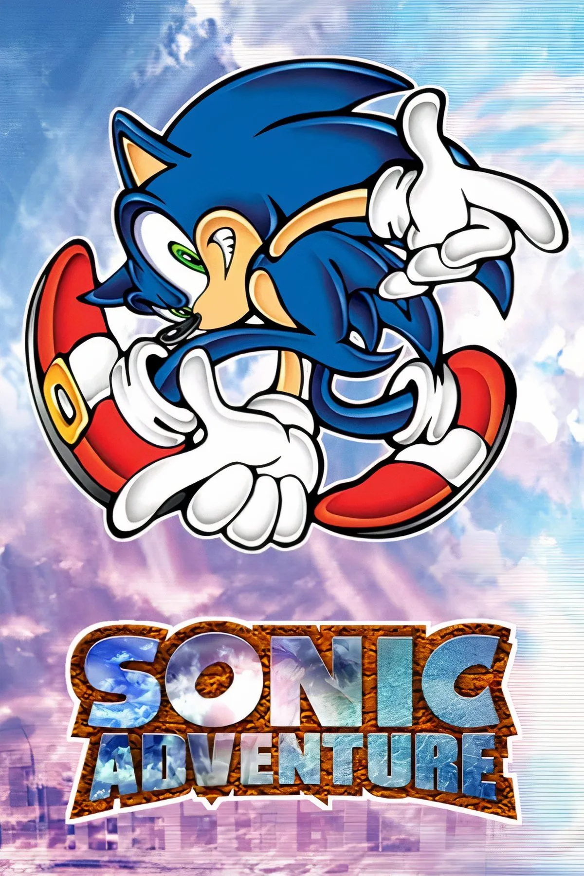 Biểu tượng Sonic Adventure, đánh dấu sự chuyển mình của dàn nhân vật Sonic lên nền đồ họa 3D.