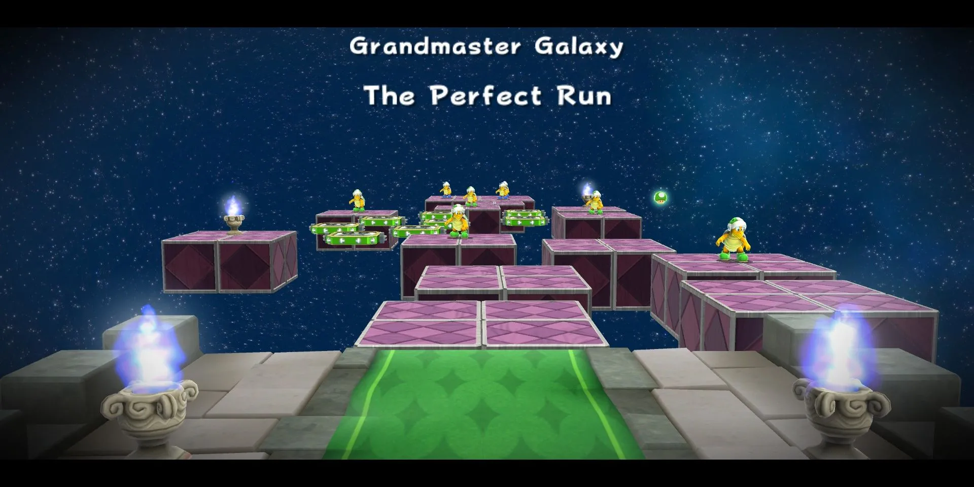 Cảnh giới thiệu màn chơi The Perfect Run, thử thách đỉnh cao trong Super Mario Galaxy 2