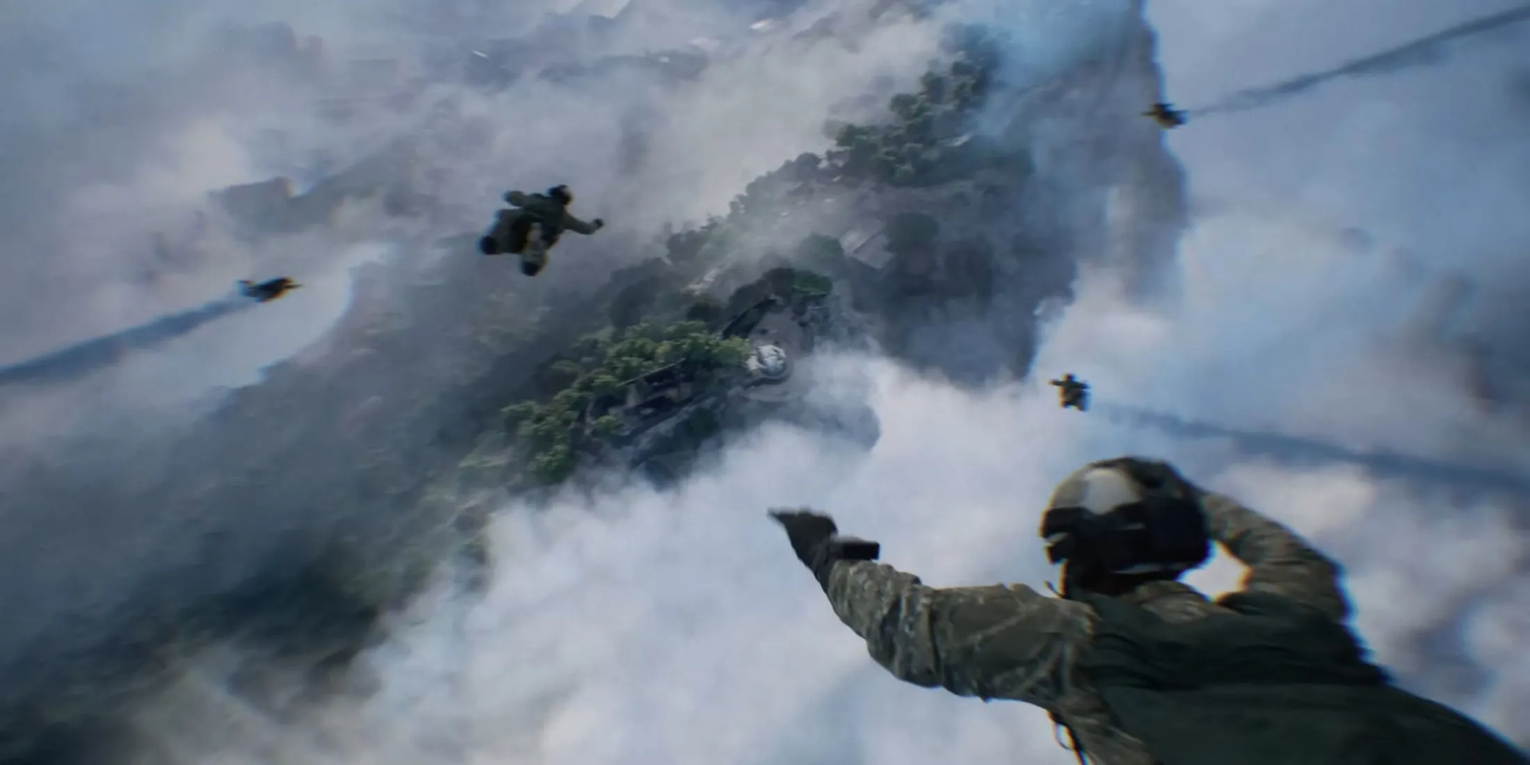 Cảnh hành động hoành tráng trong trailer hé lộ chính thức của Battlefield 6, thể hiện quy mô và đồ họa đỉnh cao trên nền tảng console thế hệ mới.