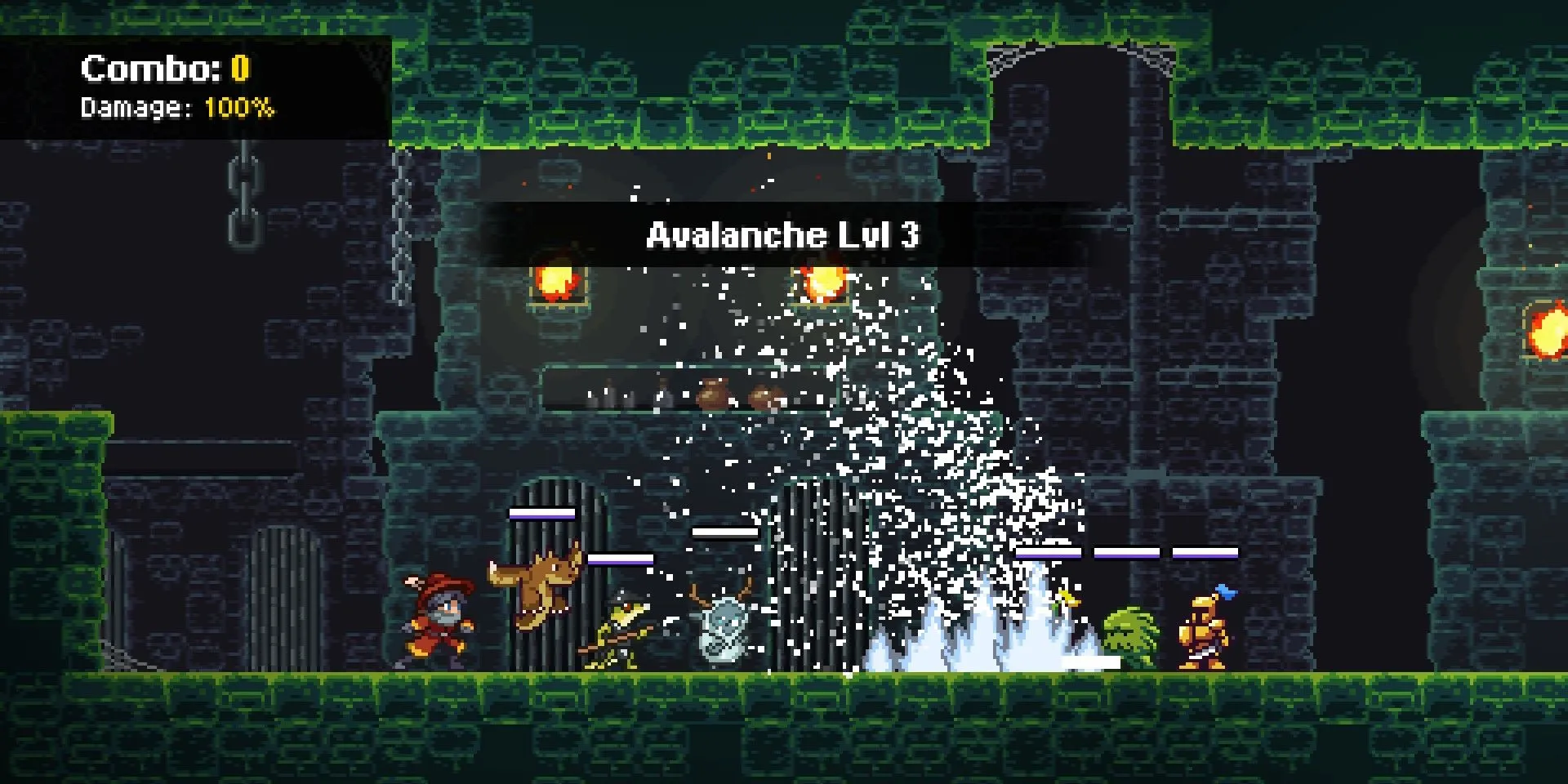 Gameplay kết hợp chiến đấu và phiêu lưu trong Monster Sanctuary