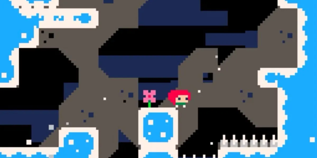 Giao diện game Celeste Classic (Pico-8) bên trong game Celeste