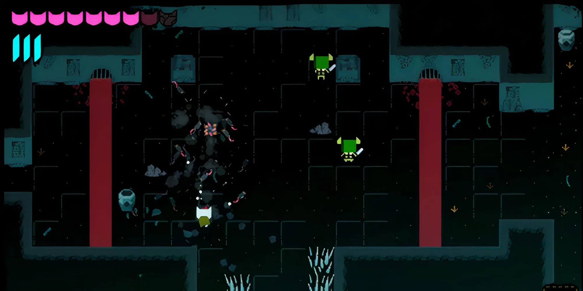 Giao diện game Demontower, một game phụ bên trong Night in the Woods