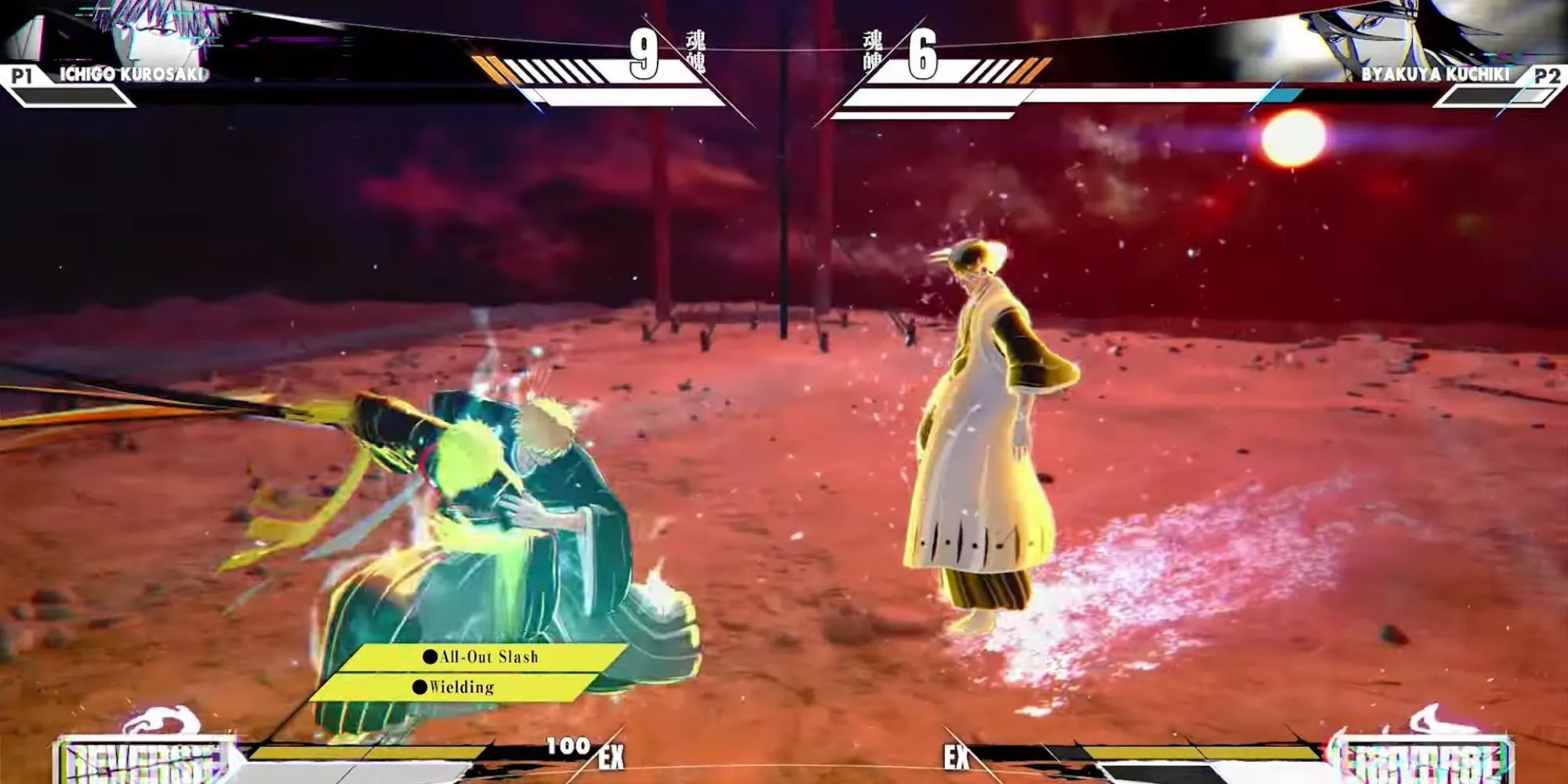 Giao diện hướng dẫn chiến thuật cơ bản trong game Bleach Rebirth of Souls, minh họa lối chơi đối kháng