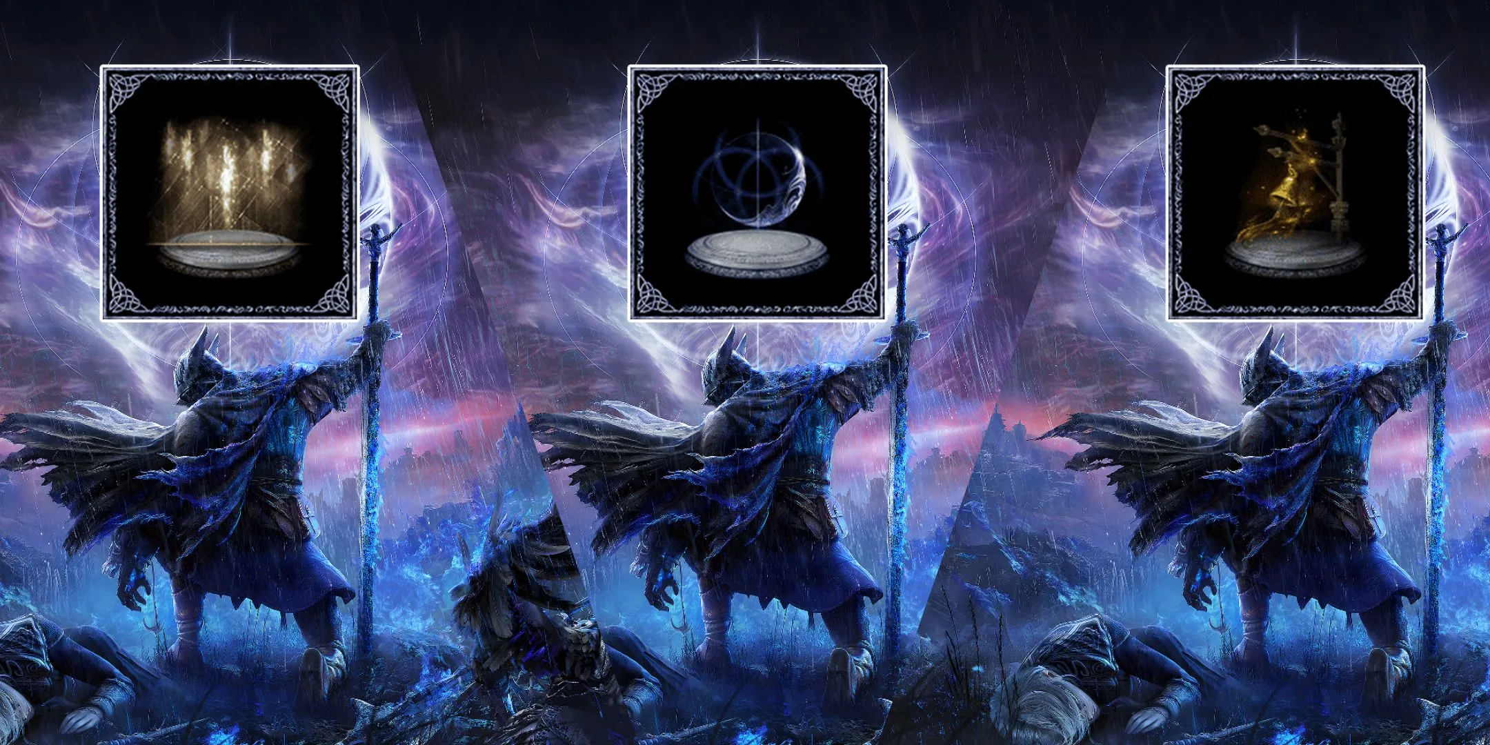 Hai hình ảnh so sánh thành tựu Nightreign trong Elden Ring, thể hiện độ khó của game.