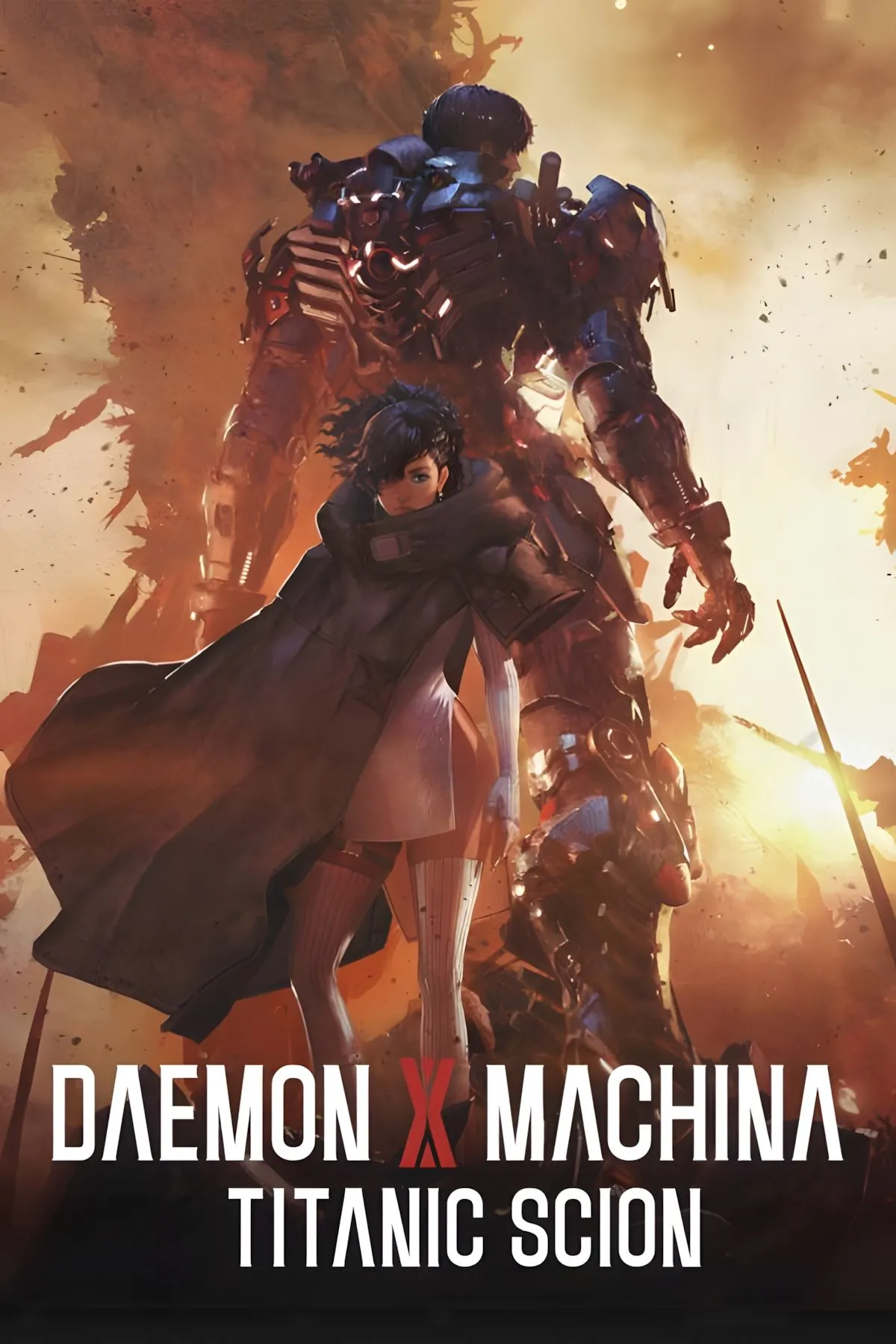 Hình ảnh bìa chính thức của Daemon X Machina Titanic Scion với dàn cơ giáp Arsenal ấn tượng
