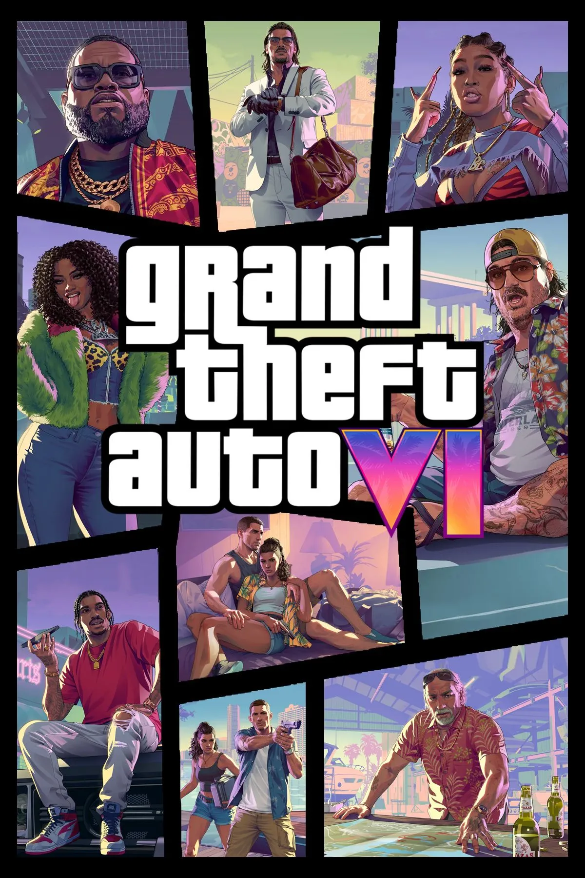 Hình ảnh bìa (cover art) của GTA 6, biểu tượng cho sức hút và quy mô của siêu phẩm game sắp tới từ Rockstar