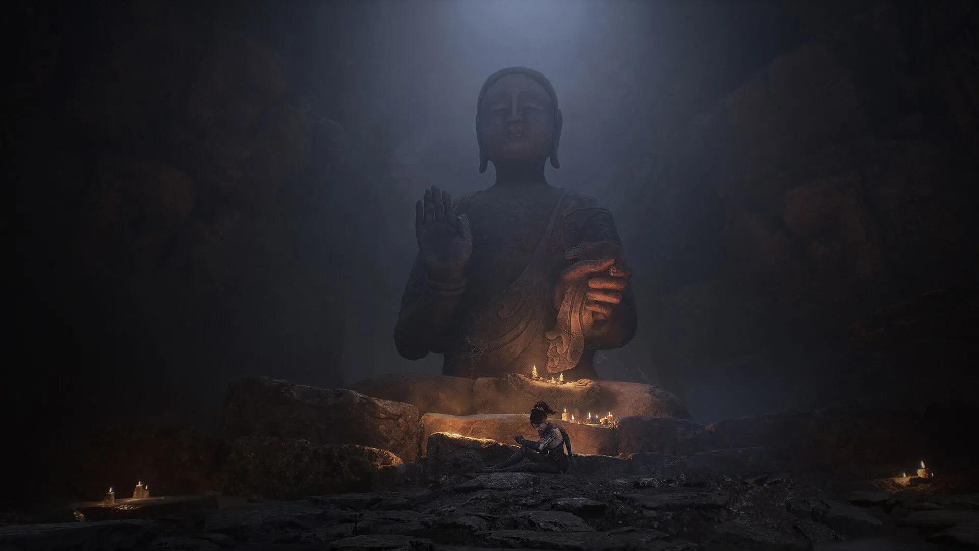 Hình ảnh một kẻ thù đáng sợ trong Wuchang Fallen Feathers, cho thấy yếu tố kinh dị và thách thức của game.