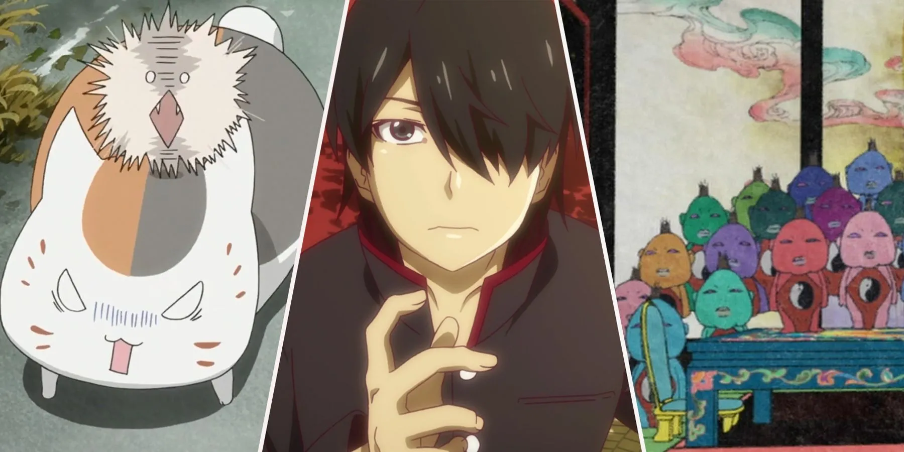 Hình ảnh tổng hợp các nhân vật tiêu biểu trong những bộ anime siêu nhiên hàng đầu, minh họa sự đa dạng của thể loại này, phù hợp với tinh thần series Rascal Does Not Dream.