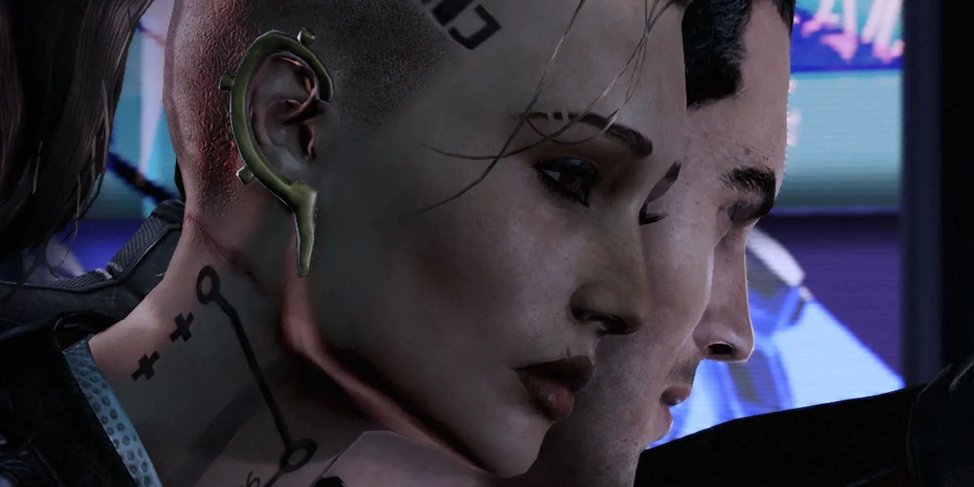 Jack và Kaidan Alenko, hai nhân vật biotic mạnh mẽ trong Mass Effect, sẵn sàng cho mọi cuộc chiến bằng sức mạnh tinh thần.
