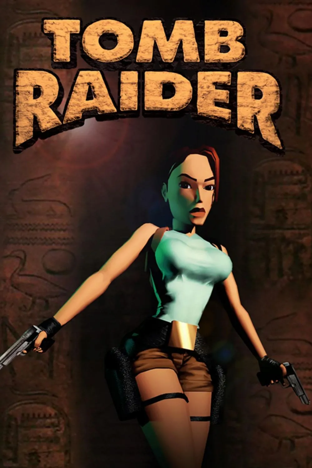 Lara Croft trong dinh thự của mình trong tựa game Tomb Raider gốc