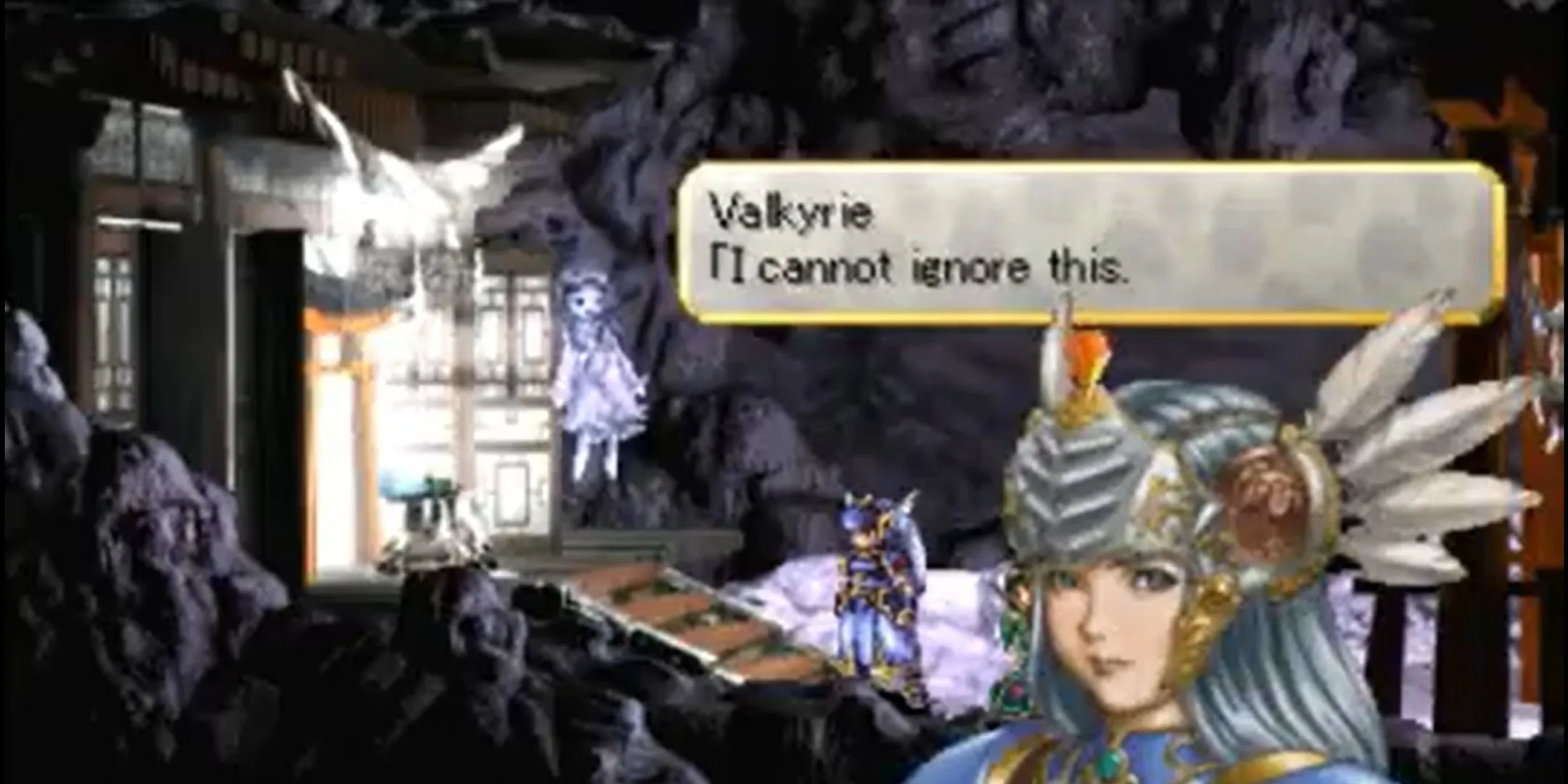 Lenneth Valkyrie suy tư trong Valkyrie Profile, biểu tượng của cuộc chiến chống lại định mệnh