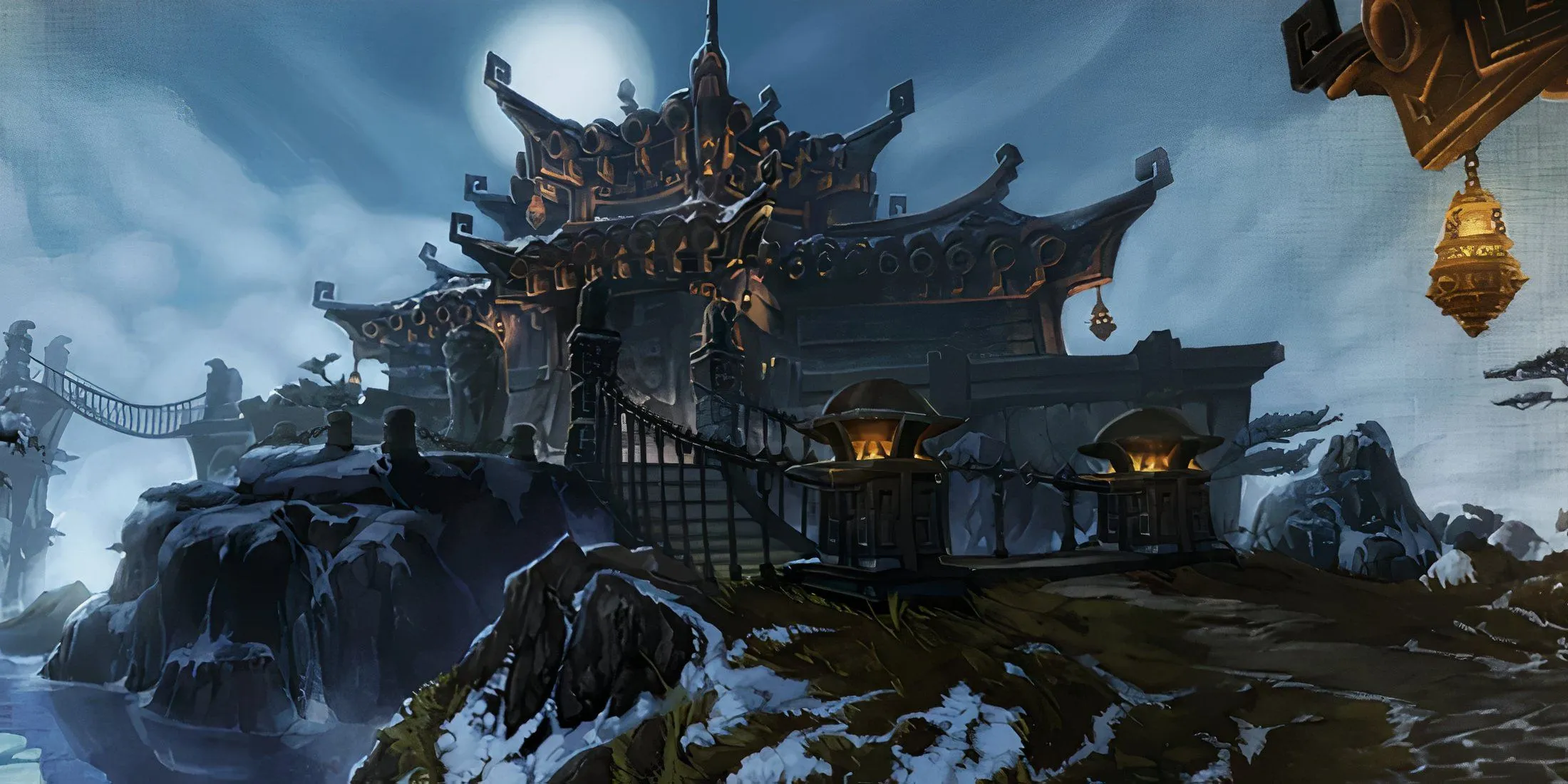 Màn hình tải game Tu Viện Shado-Pan, khu vực cấp cao trong WoW Mists of Pandaria