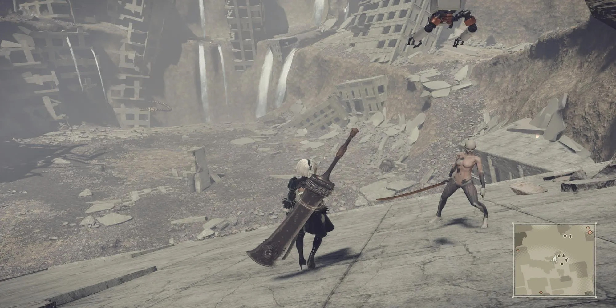 Một Android đã được sửa chữa, biểu tượng quen thuộc trong NieR: Automata