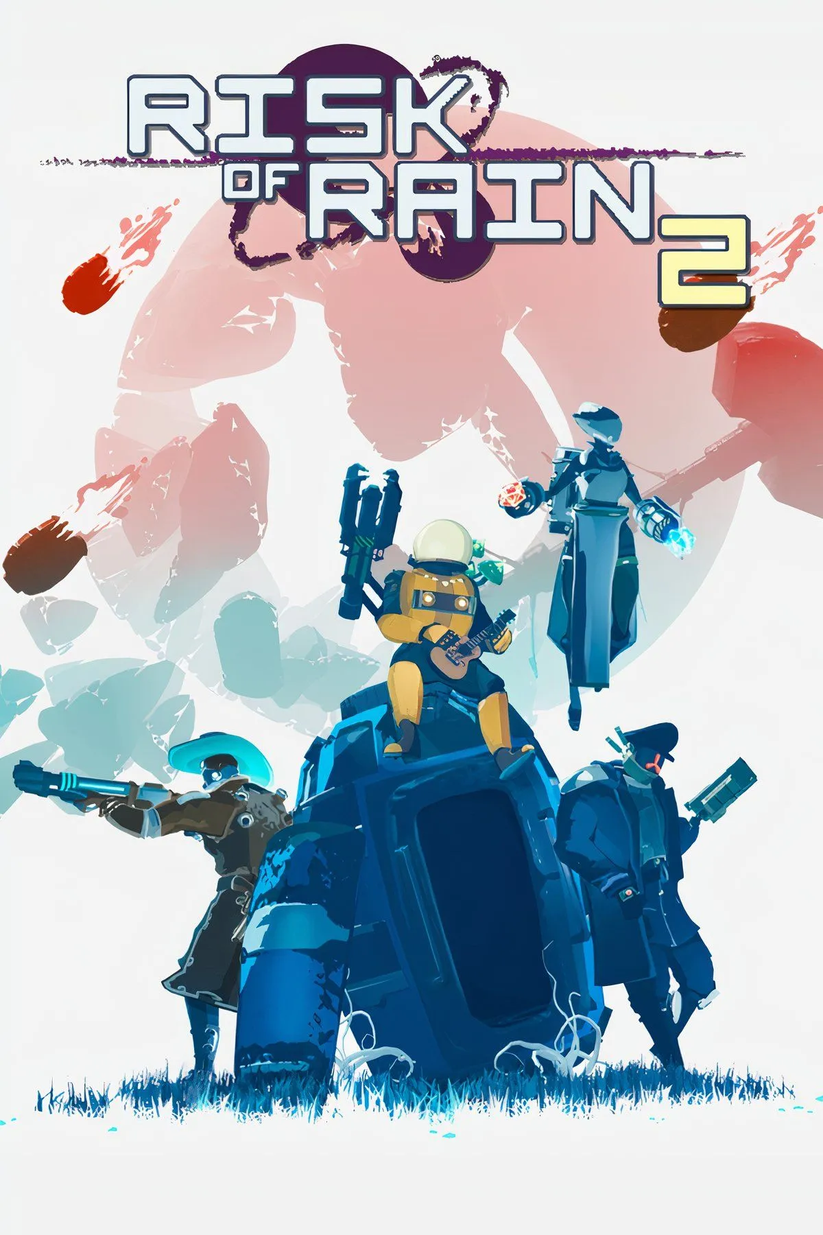 Nhân vật chính của Risk of Rain 2 đang chiến đấu trong môi trường 3D roguelike đầy thử thách.