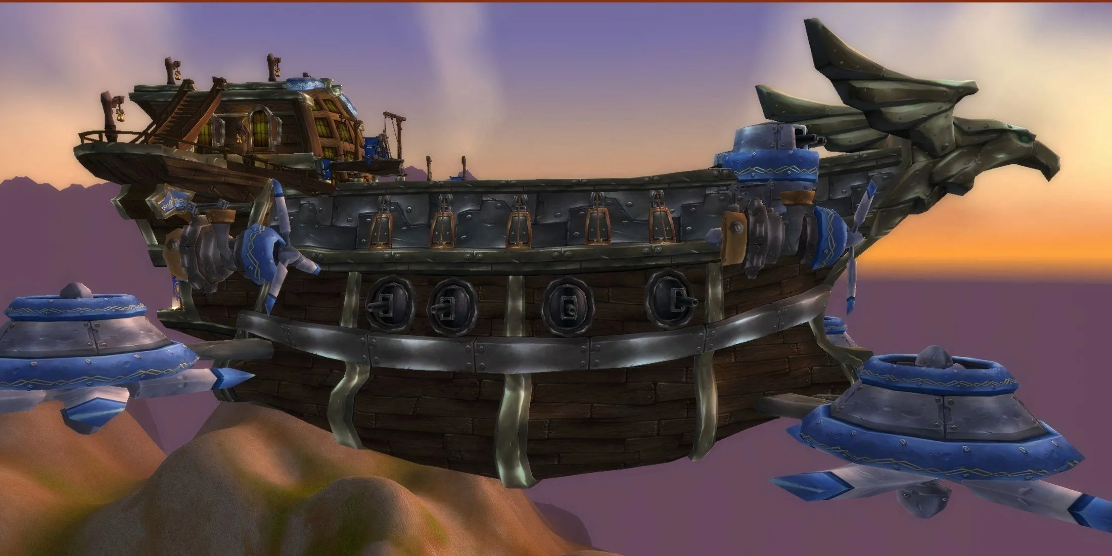 Phi thuyền Skyfire của phe Alliance trong chiến dịch Mists of Pandaria