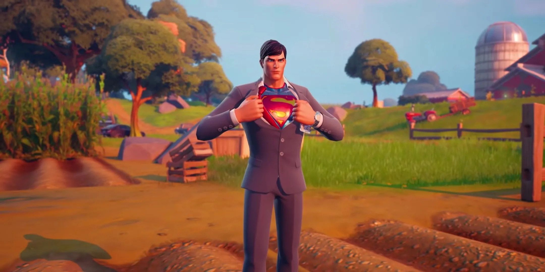 Superman trong game Fortnite, minh họa cho vật phẩm in-game