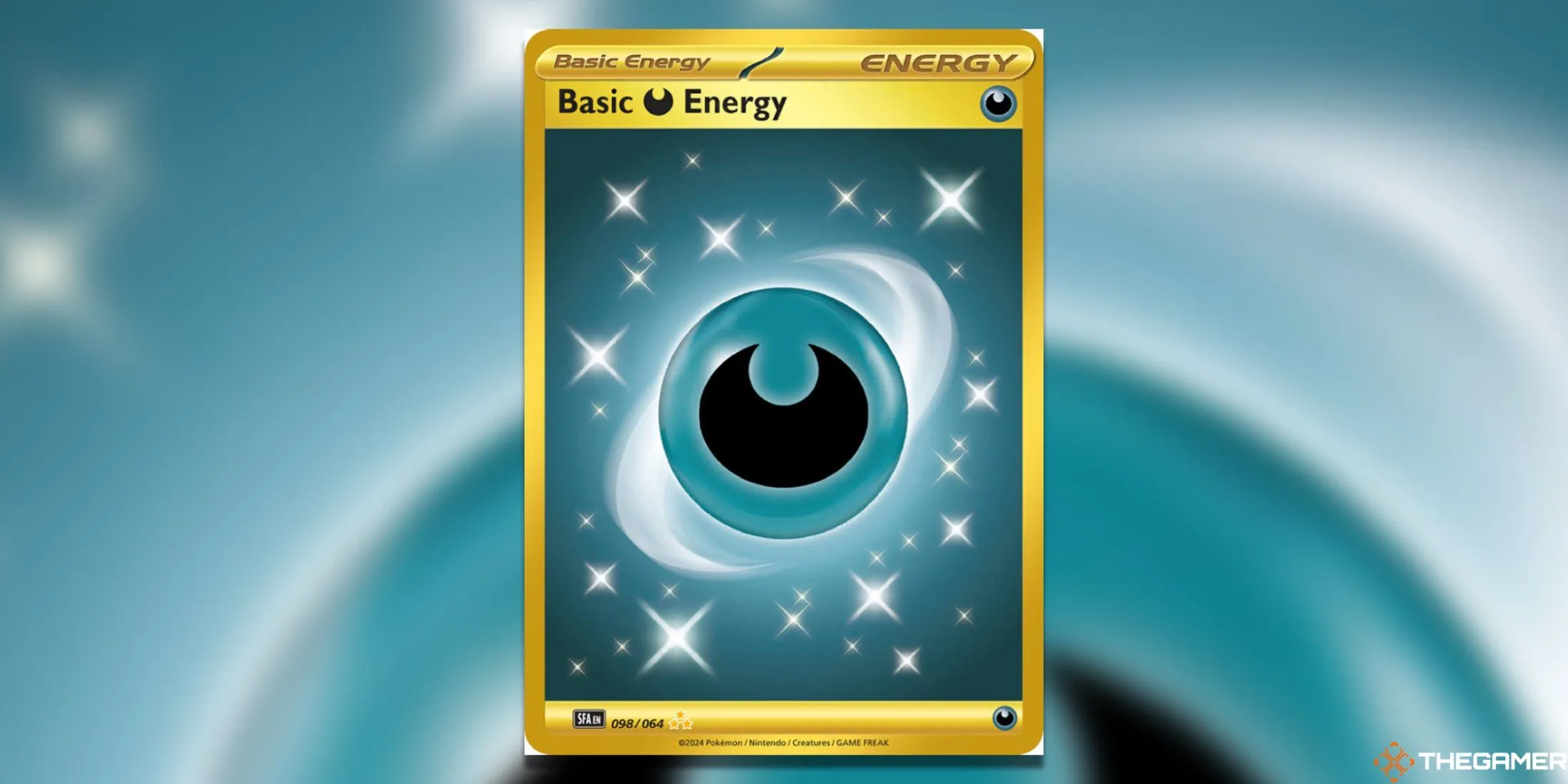 Thẻ Basic Darkness Energy Hyper Rare từ bộ Shrouded Fable Pokemon TCG