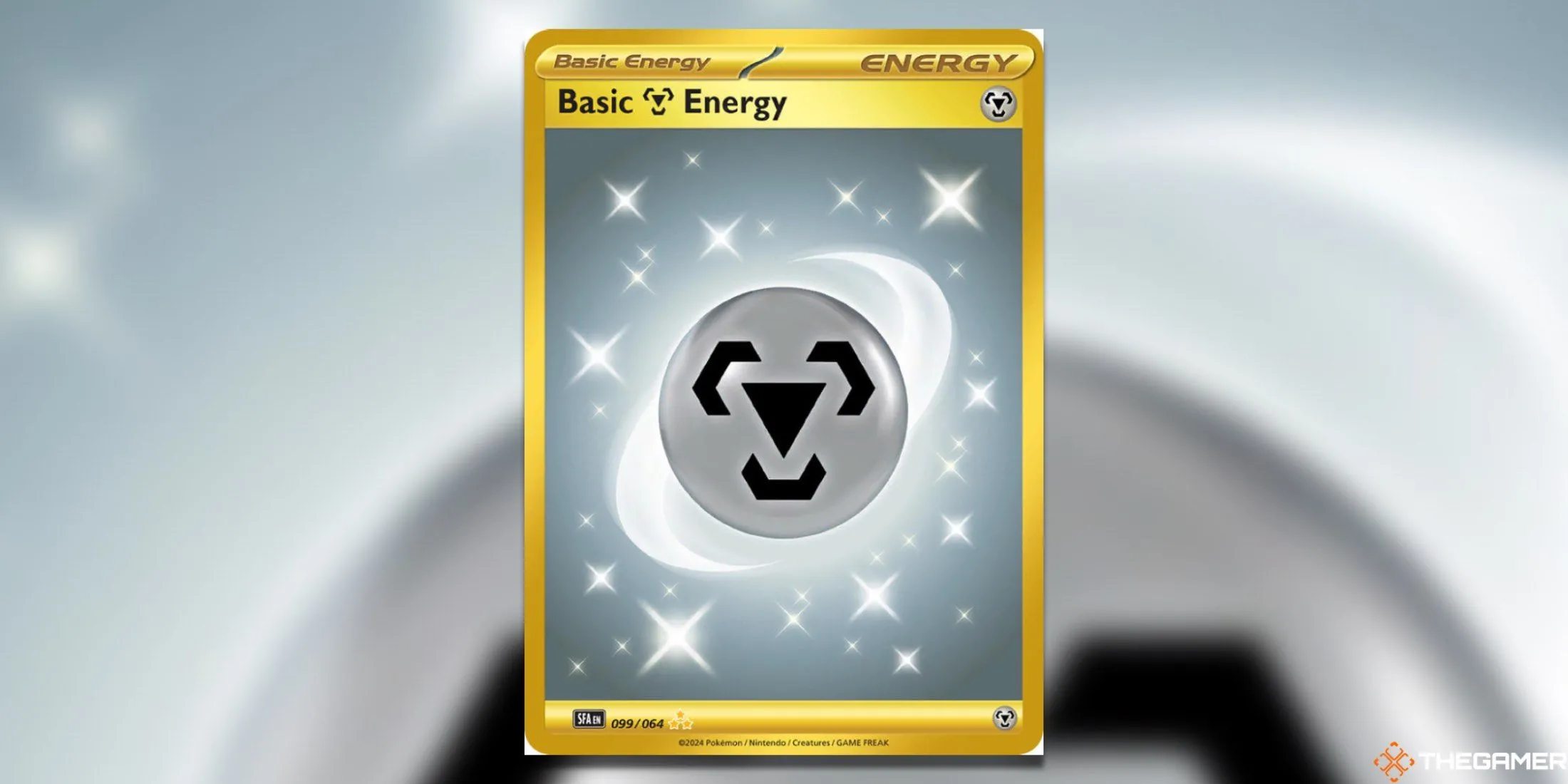 Thẻ Basic Metal Energy Hyper Rare từ bộ Shrouded Fable Pokemon TCG