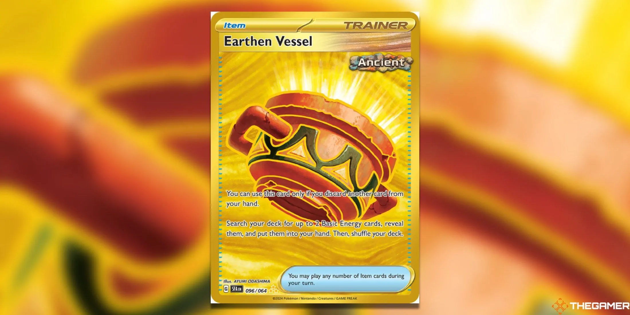 Thẻ Earthen Vessel Hyper Rare từ bộ Shrouded Fable Pokemon TCG