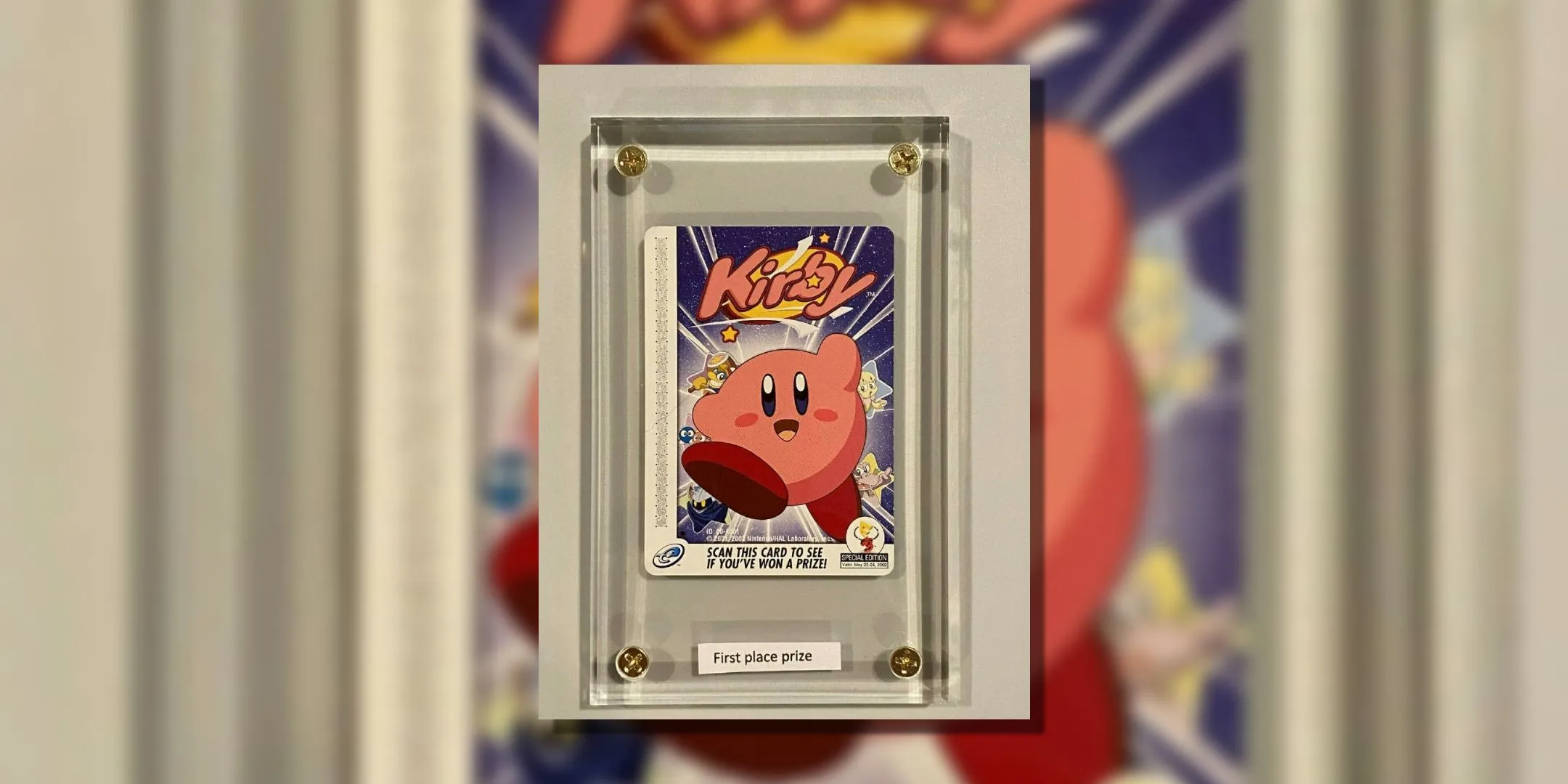 Thẻ Kirby eReader phát hành tại sự kiện E3 năm 2002
