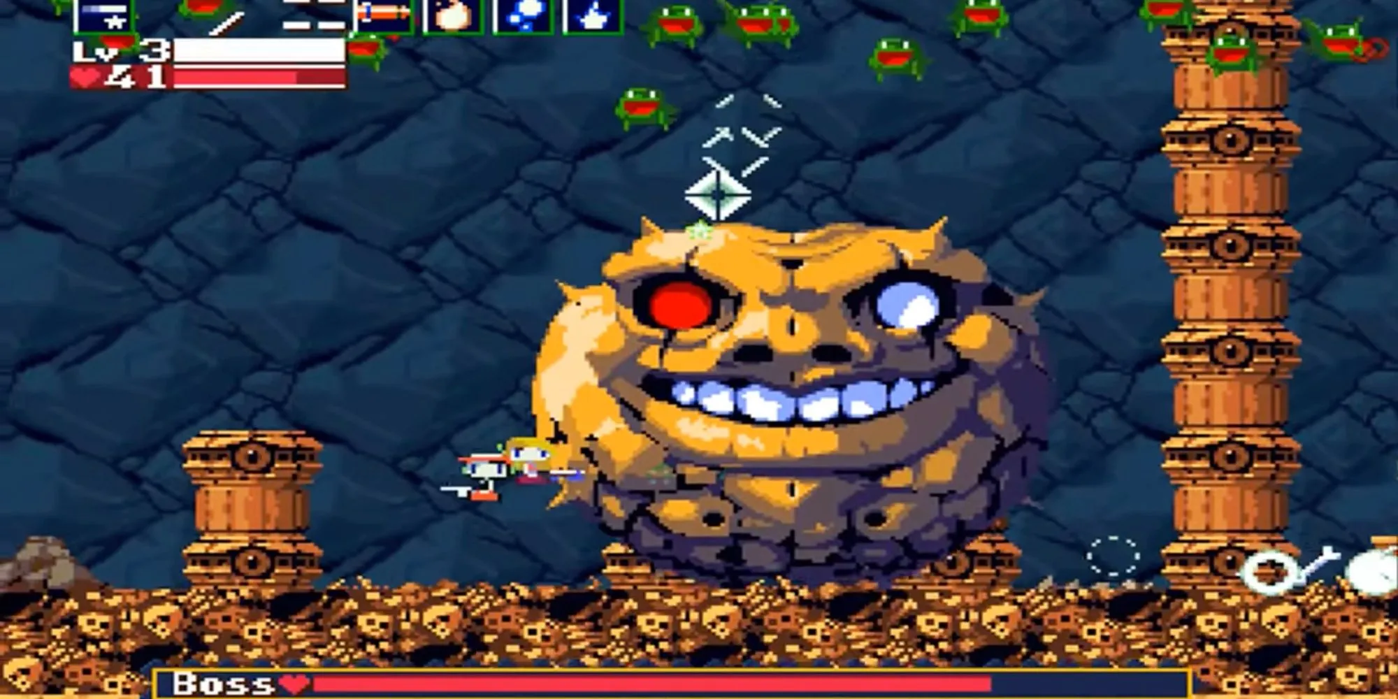 Trận chiến với Ballos, thử thách cuối cùng tại Bloodstained Sanctuary trong tựa game indie Cave Story