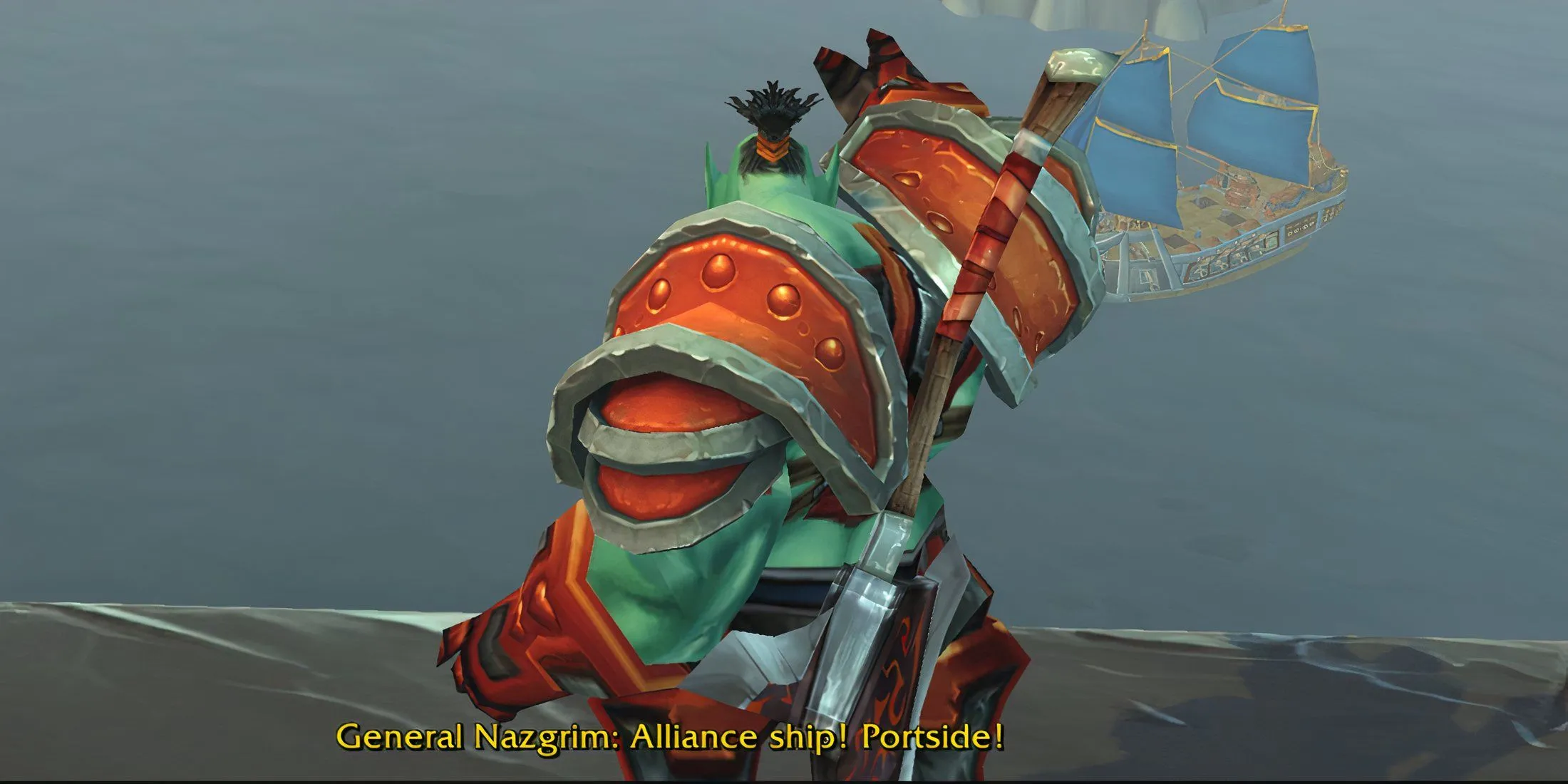 Tướng Nazgrim chỉ huy phe Horde trong chiến dịch Mists of Pandaria