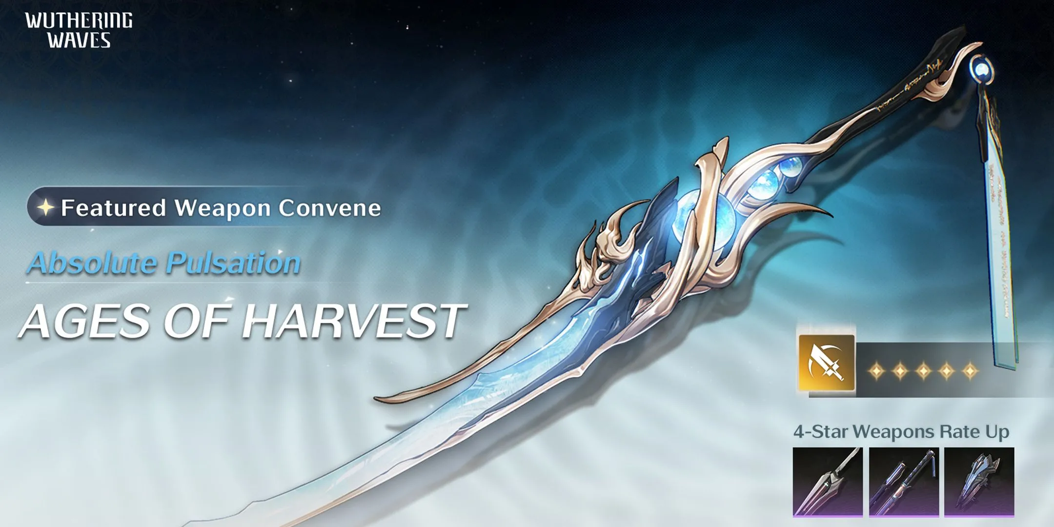 Vũ khí Ages of Harvest trong banner Jinhsi Wuthering Waves 1.1