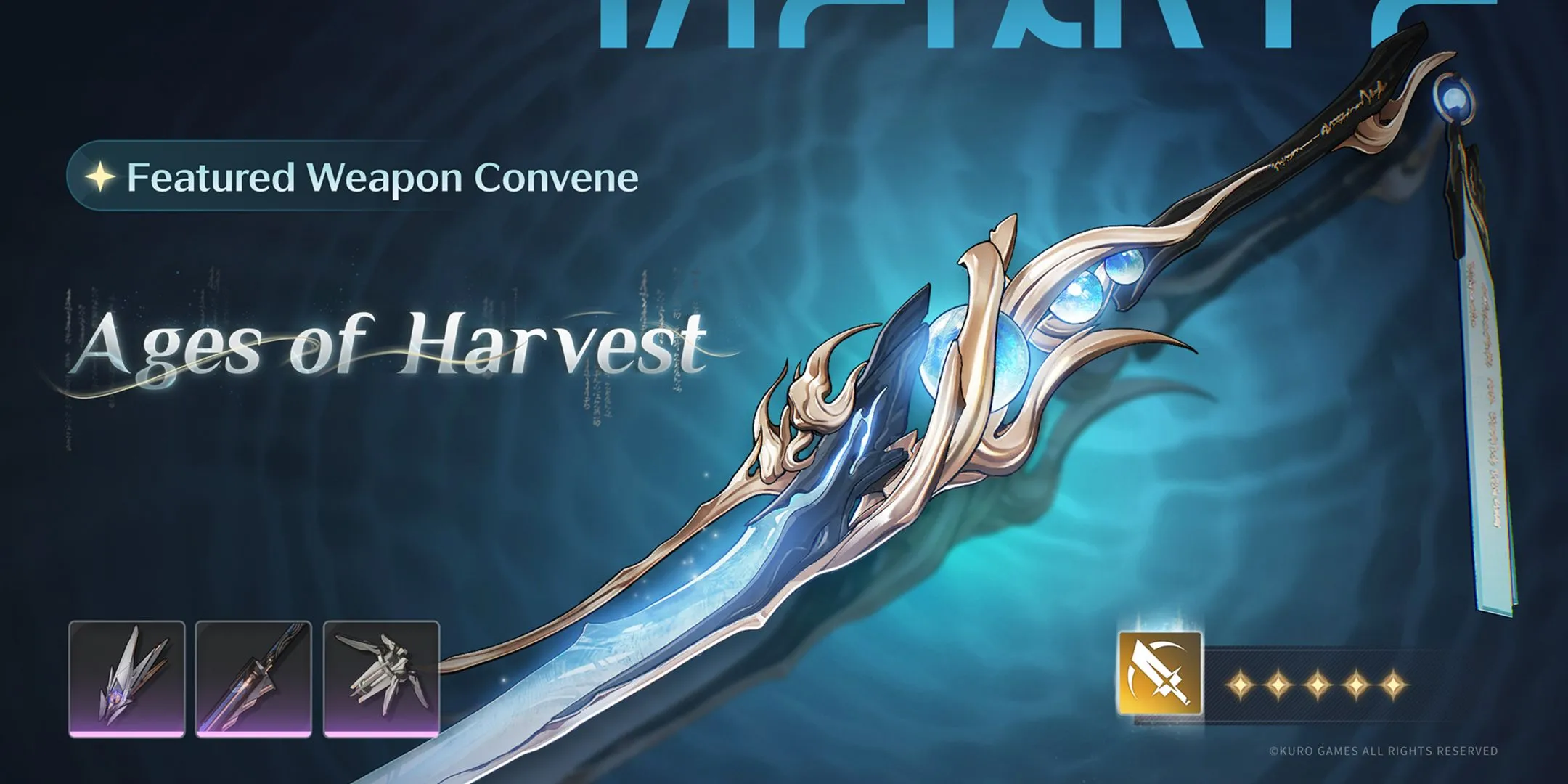 Vũ khí Ages of Harvest trong banner Jinhsi Wuthering Waves 2.0