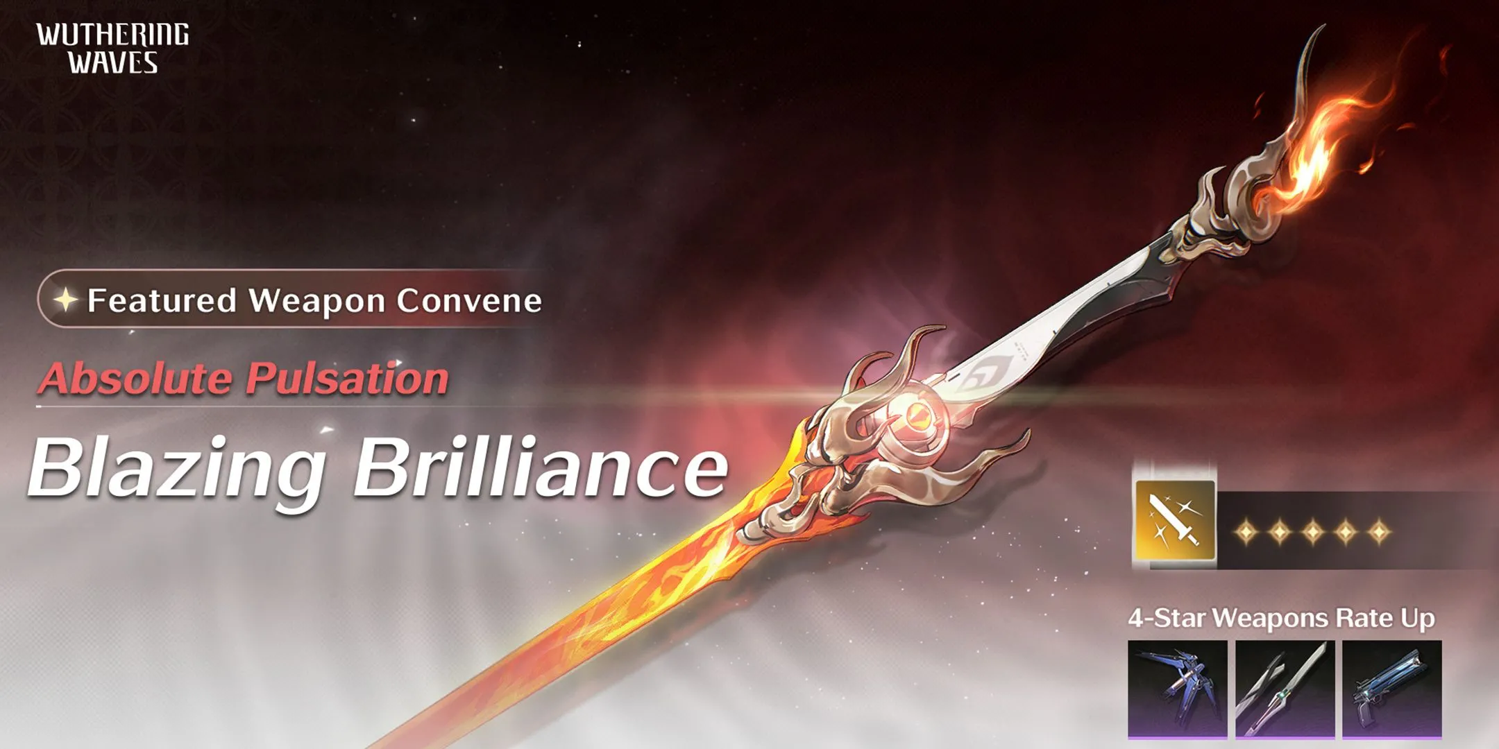 Vũ khí Blazing Brilliance trong banner Changli Wuthering Waves 1.1
