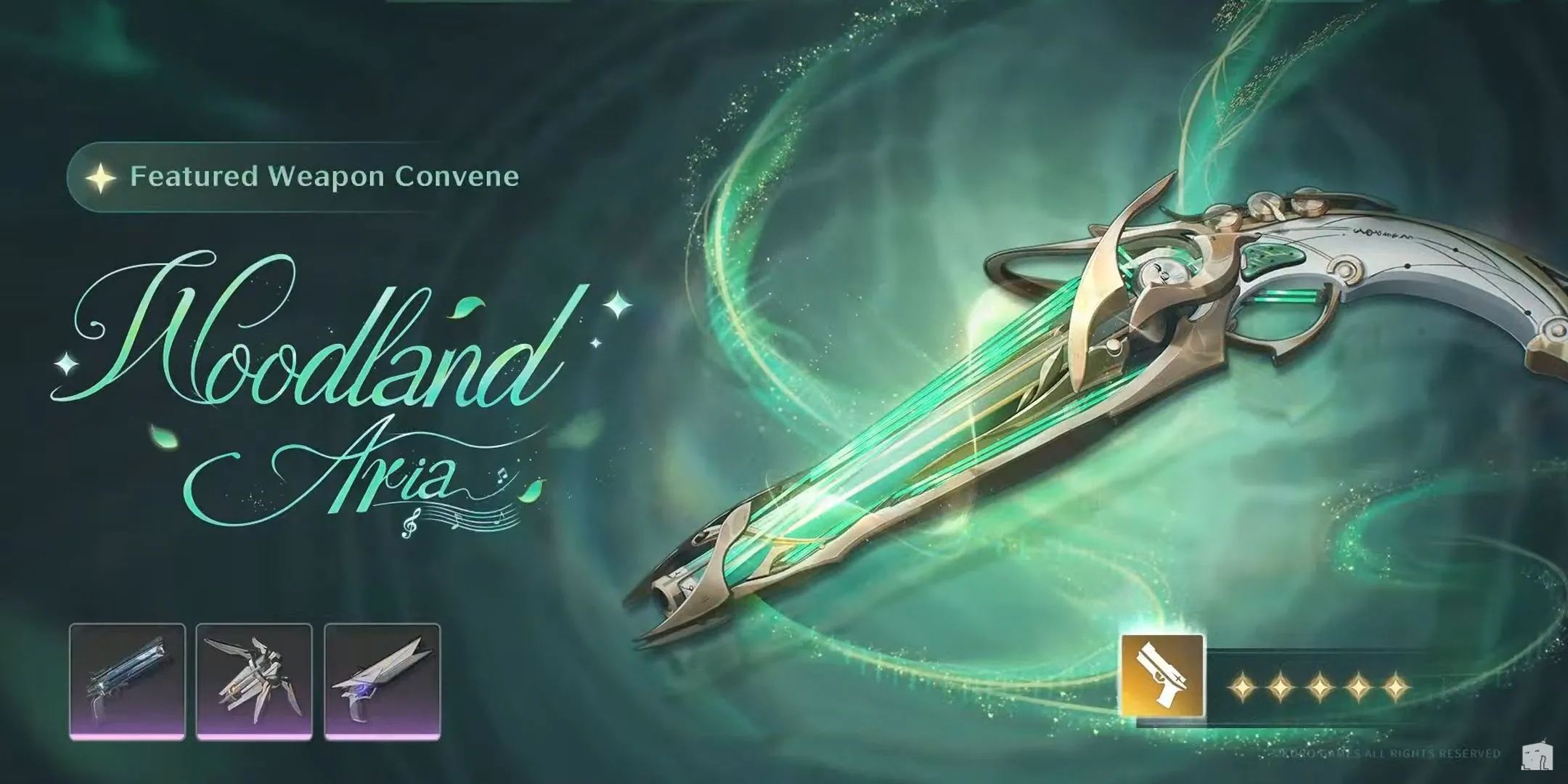 Vũ khí Woodland Aria trong banner Ciaccona Wuthering Waves 2.3